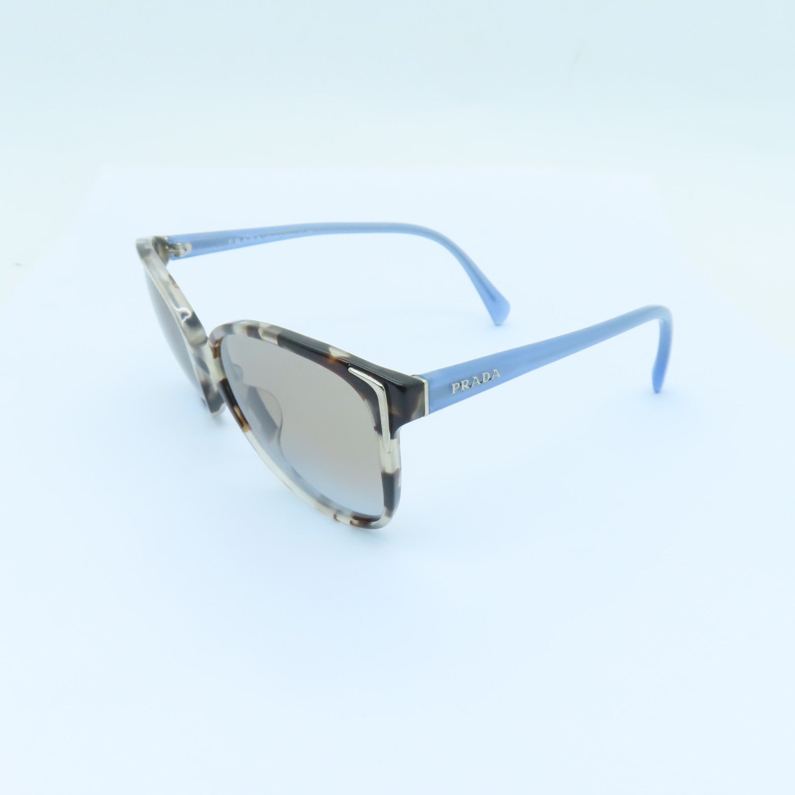 PRADA PVC Sunglasses太阳眼镜蓝色/啡色