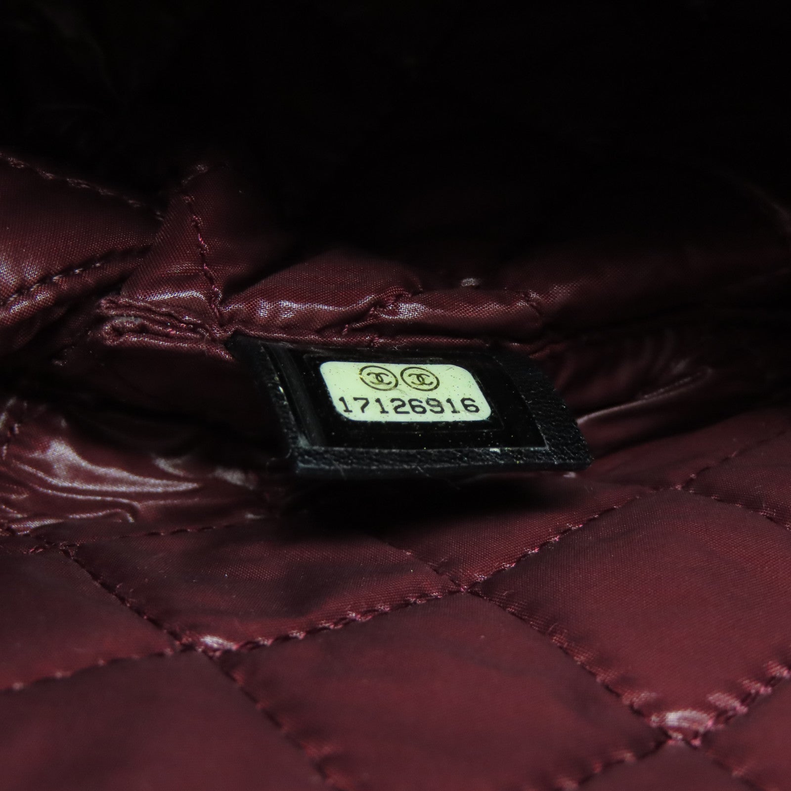 CHANEL 菱格羊皮皮革Handbag銀扣手挽袋黑色