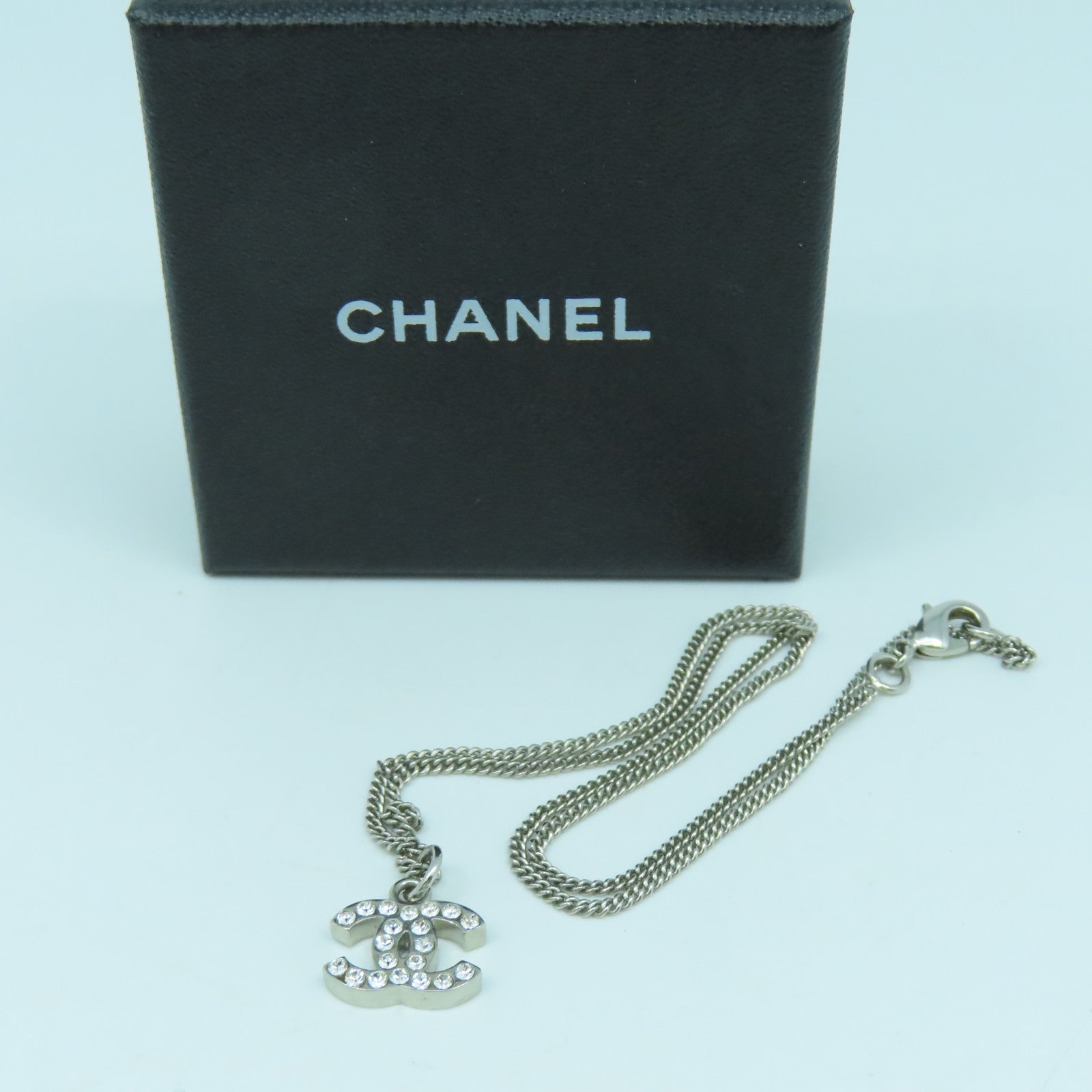 CHANEL 不鏽鋼Necklace項鍊銀色40cm