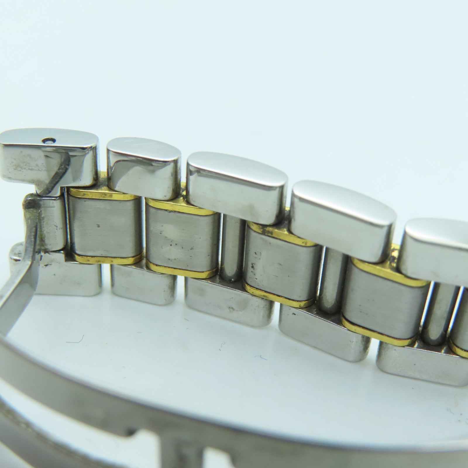 CARTIER Must de Cartier 18K黄金/不锈钢手表石英机芯银色/金色