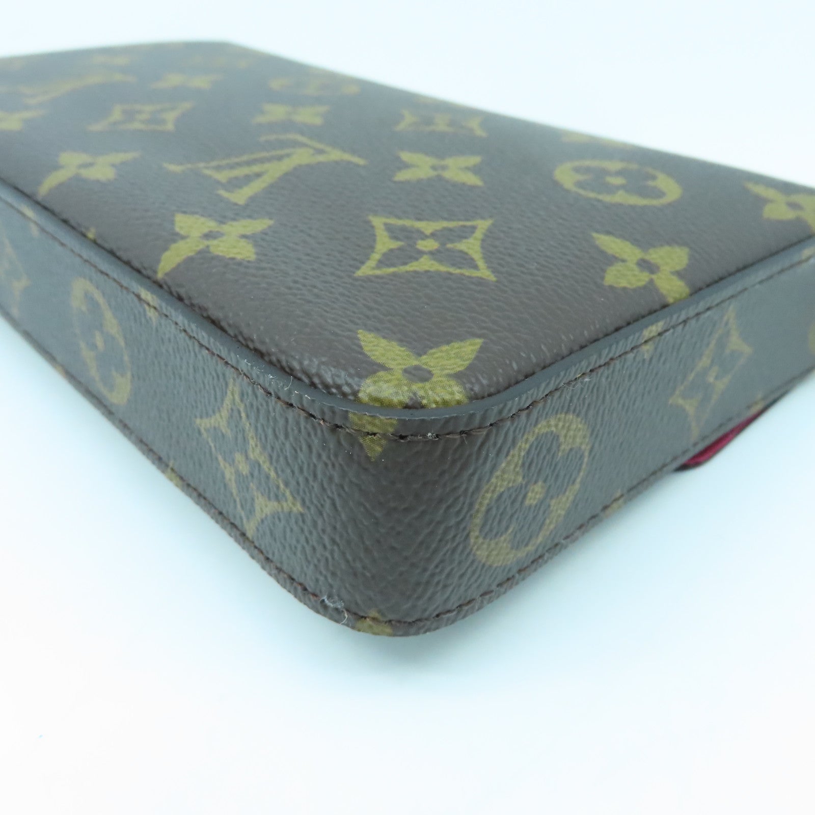 LOUIS VUITTON Monogram Felicie Pochette金扣链带肩背袋啡色