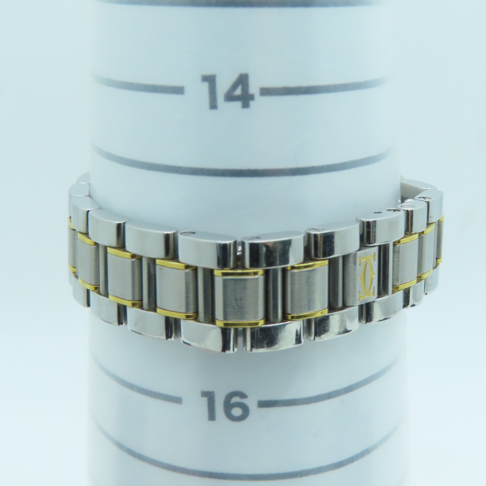 CARTIER Must de Cartier 18K黄金/不锈钢手表石英机芯银色/金色