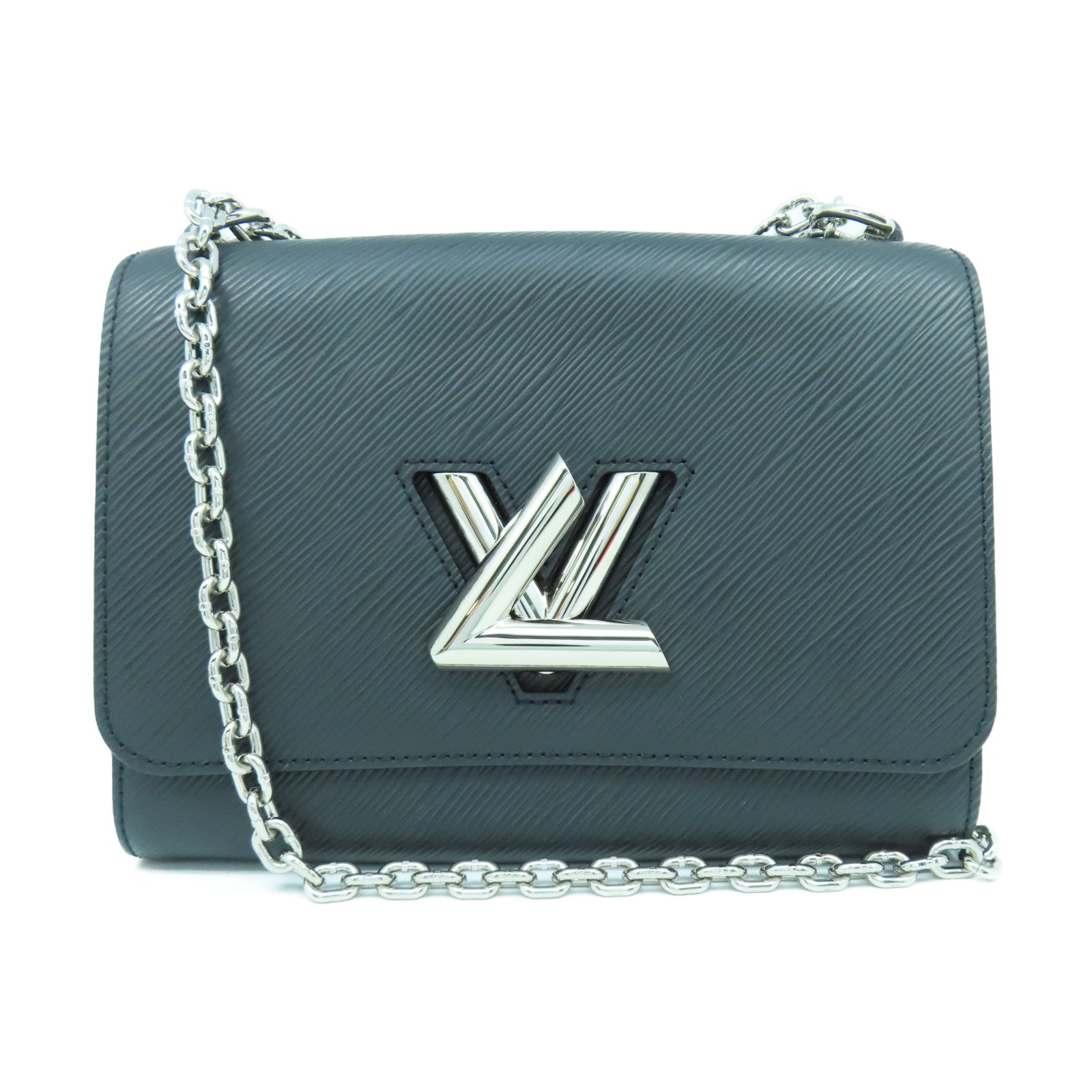 LOUIS VUITTON 【激減優惠】Epi Twist MM銀扣鏈帶肩背袋黑色