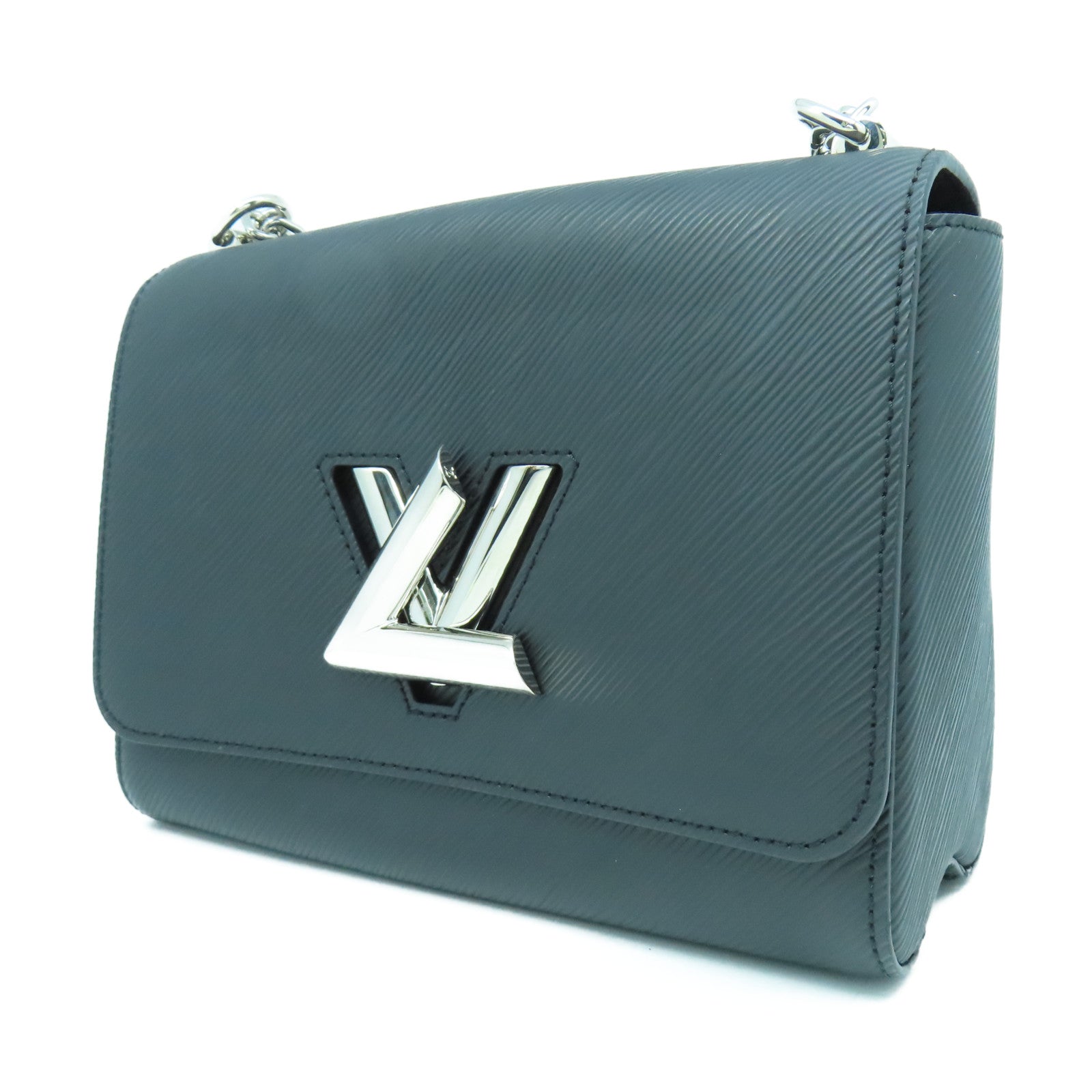 LOUIS VUITTON 【激減優惠】Epi Twist MM銀扣鏈帶肩背袋黑色