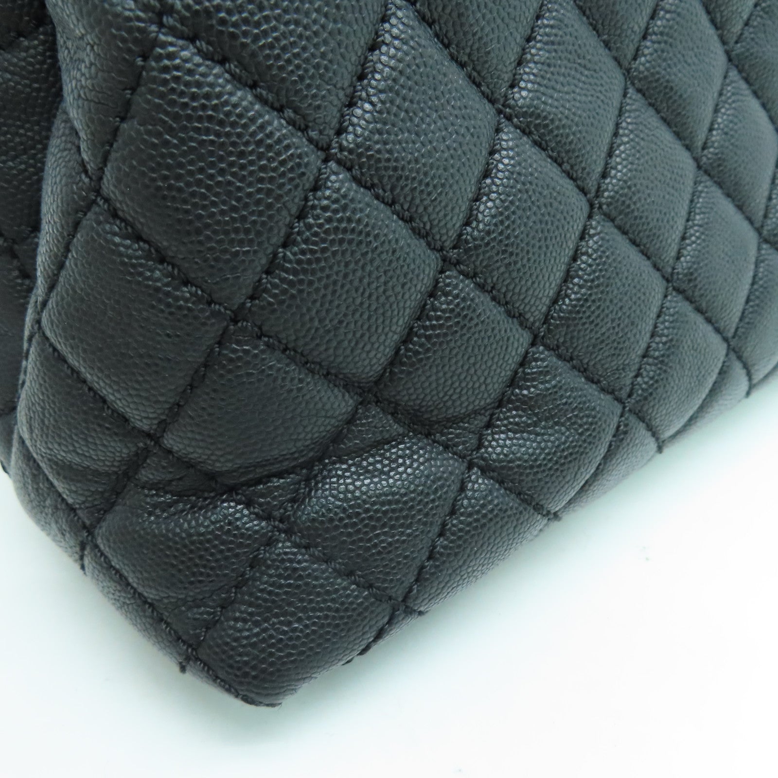 CHANEL 菱格牛皮皮革Coco Handle 2 Way Chain Shoulder链带肩背袋黑色