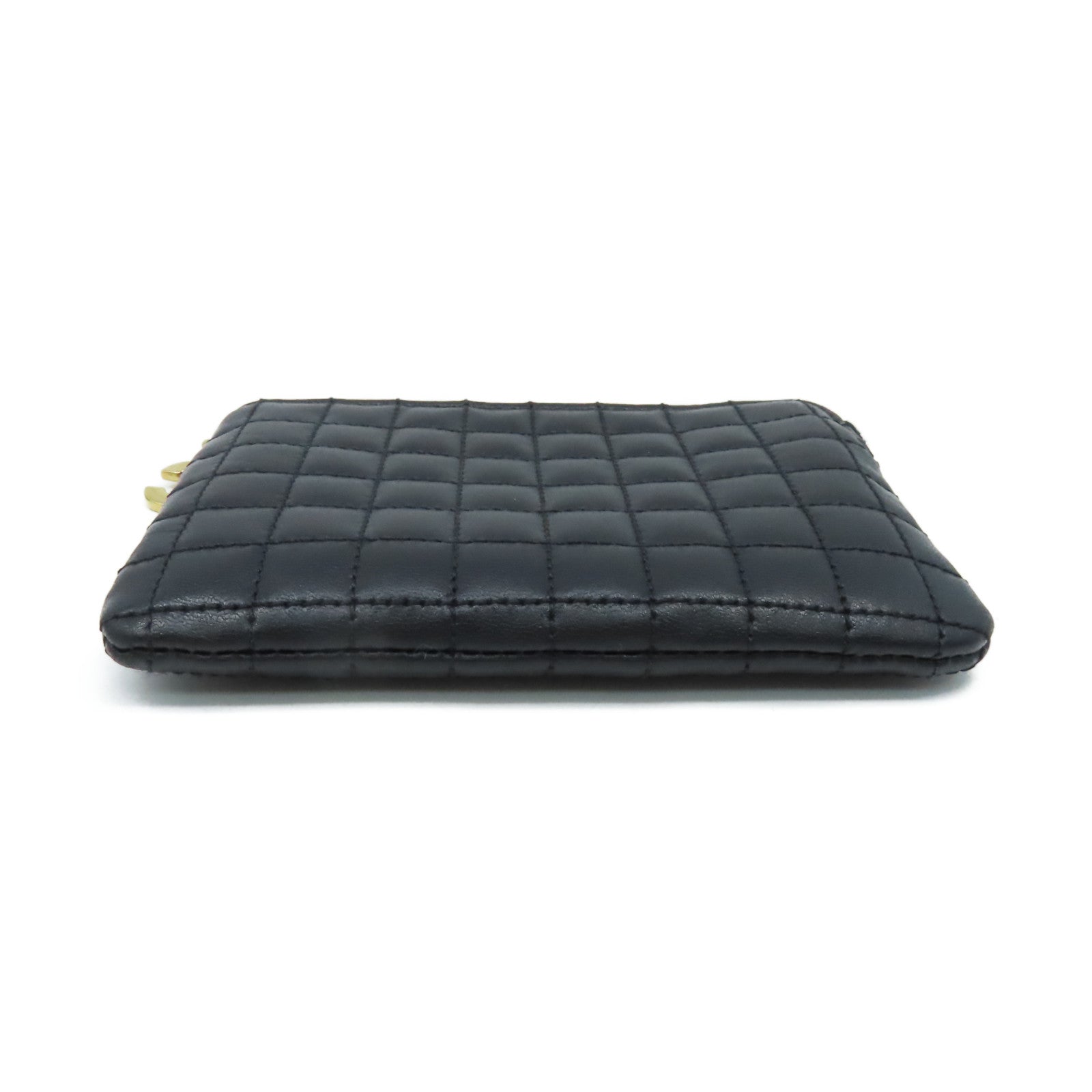 CELINE 牛皮皮革Card Case/Coin Case金扣卡片套/零錢包黑色