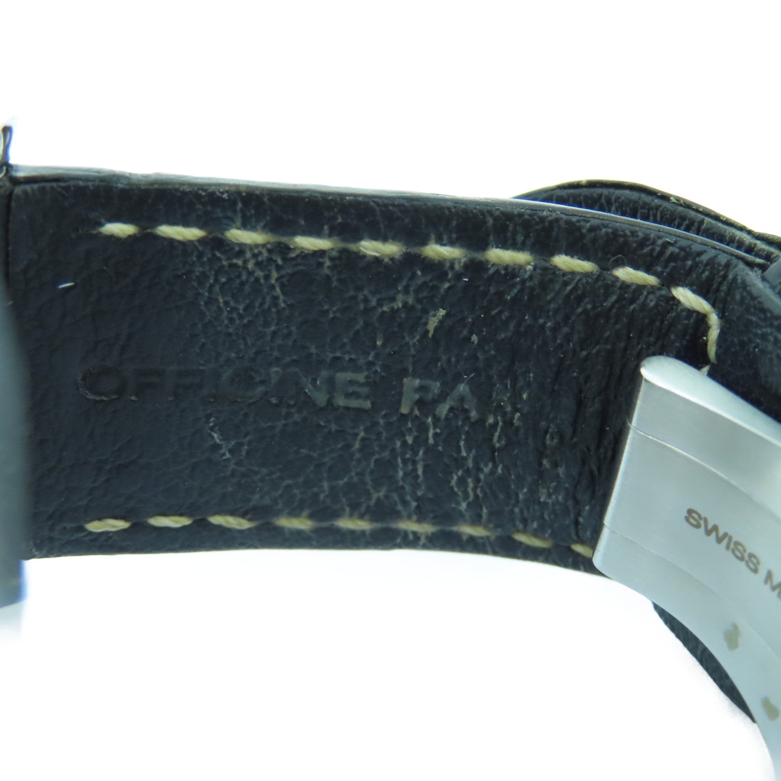 PANERAI Luminor GMT不锈钢/皮革手表自动机芯黒色