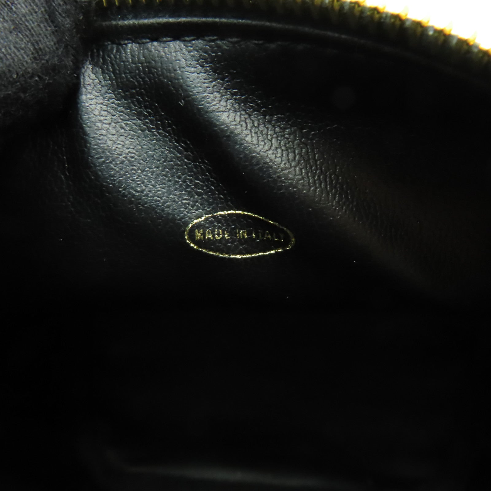 CHANEL 牛皮皮革Vanity金扣化妝袋黑色