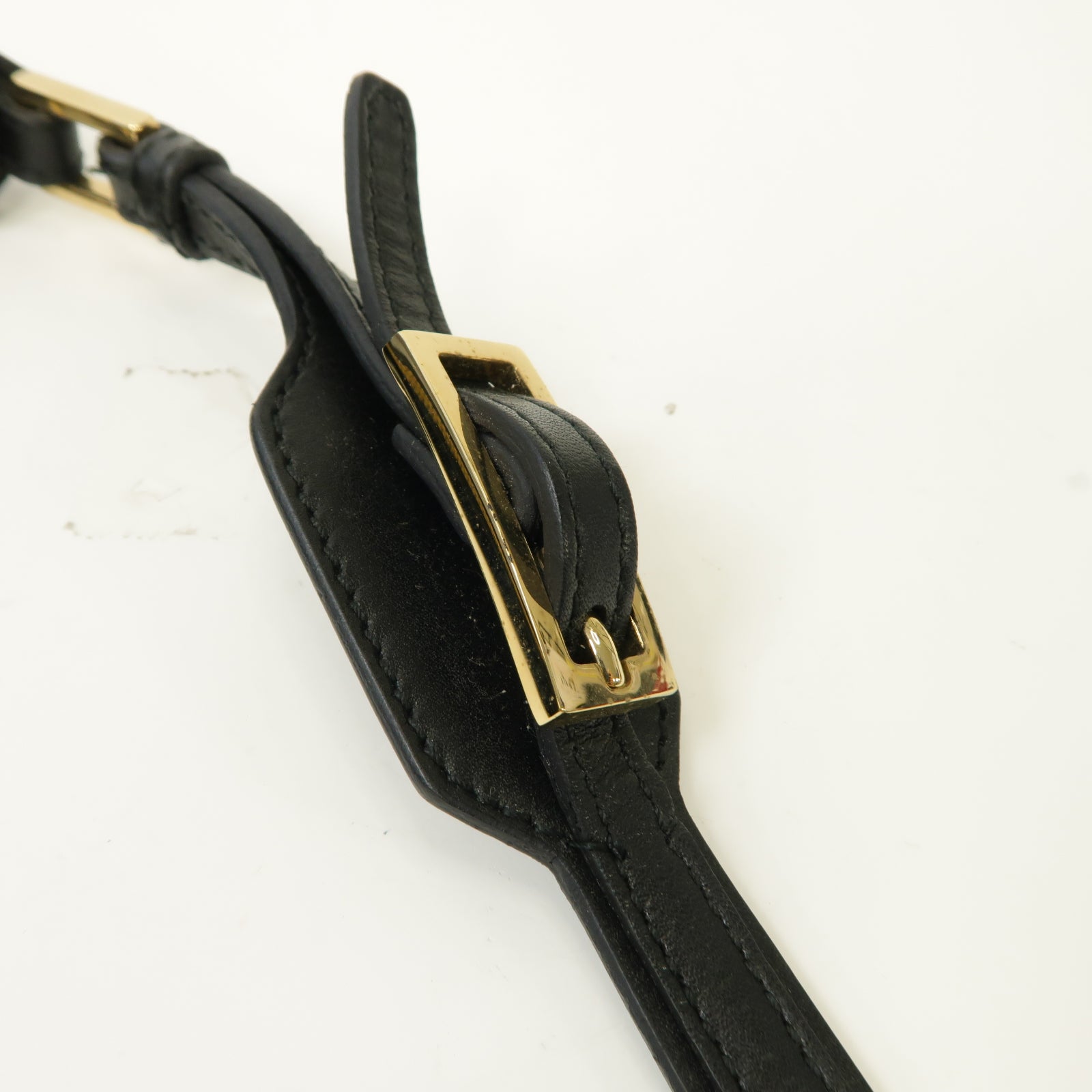 GUCCI 帆布/牛皮皮革Jackie Shoulder Bag金扣肩背袋黑色