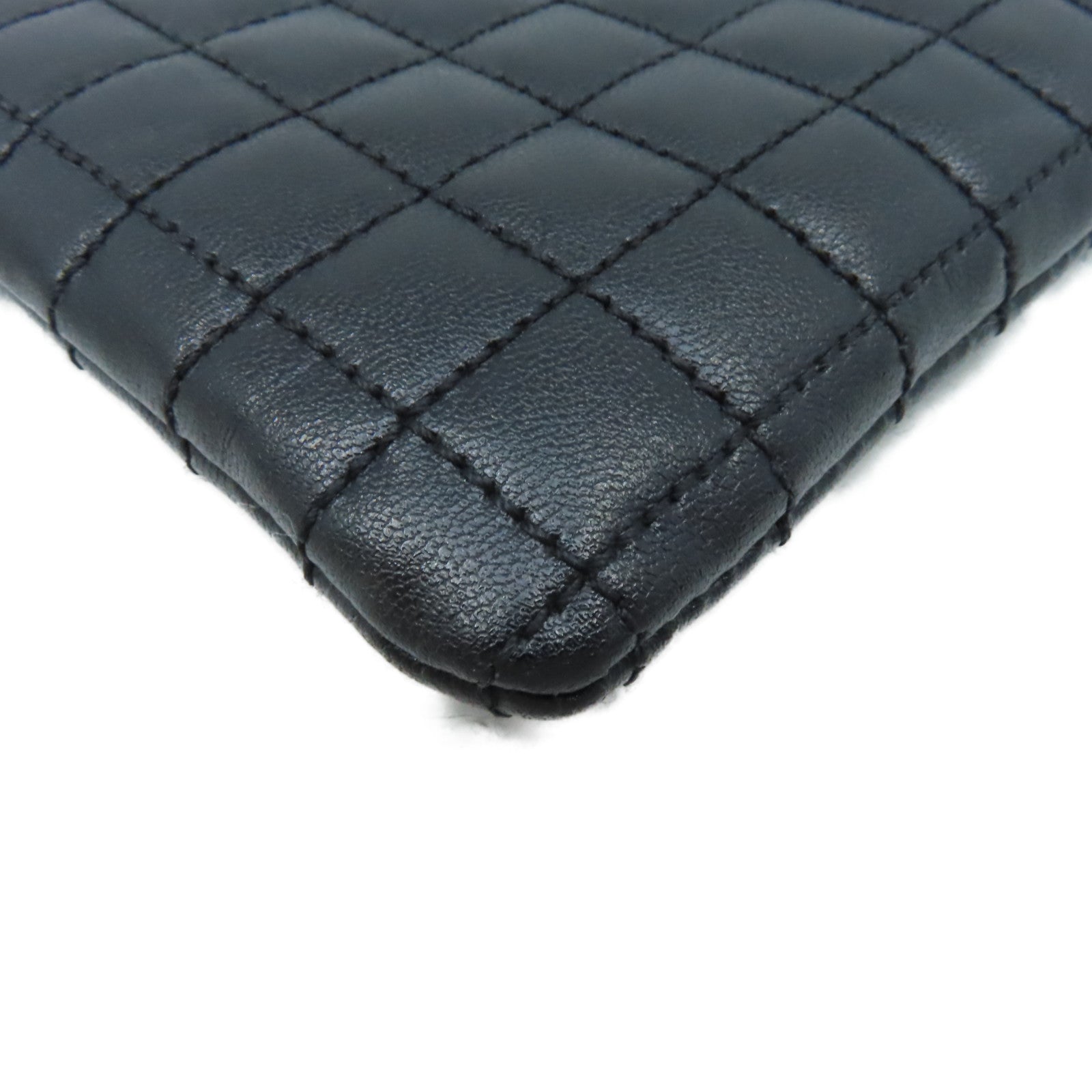 CELINE 牛皮皮革Card Case/Coin Case金扣卡片套/零錢包黑色