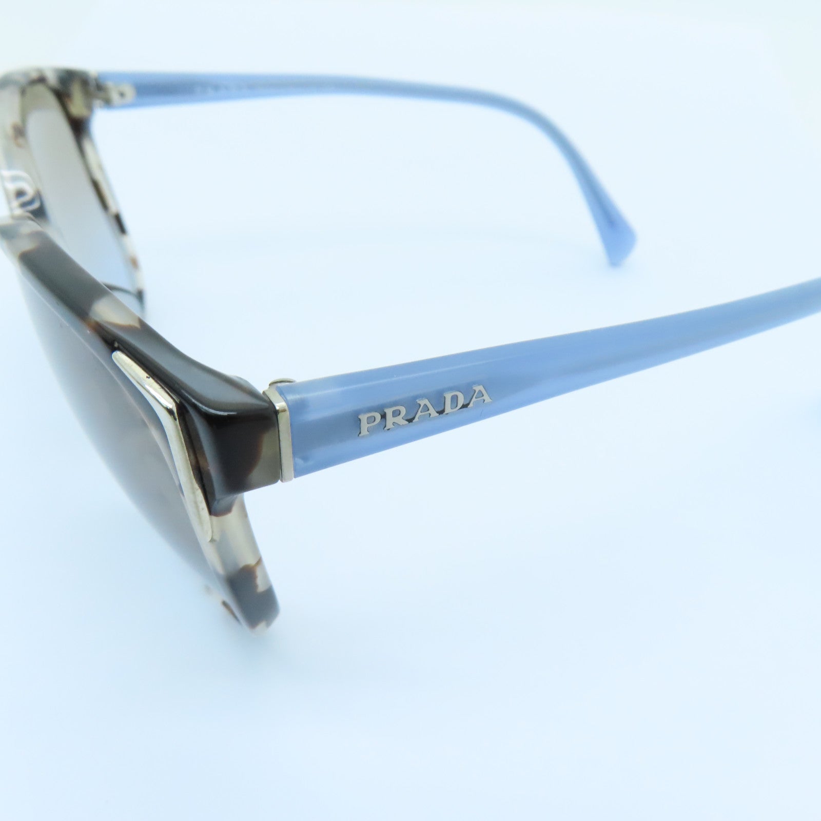 PRADA PVC Sunglasses太阳眼镜蓝色/啡色