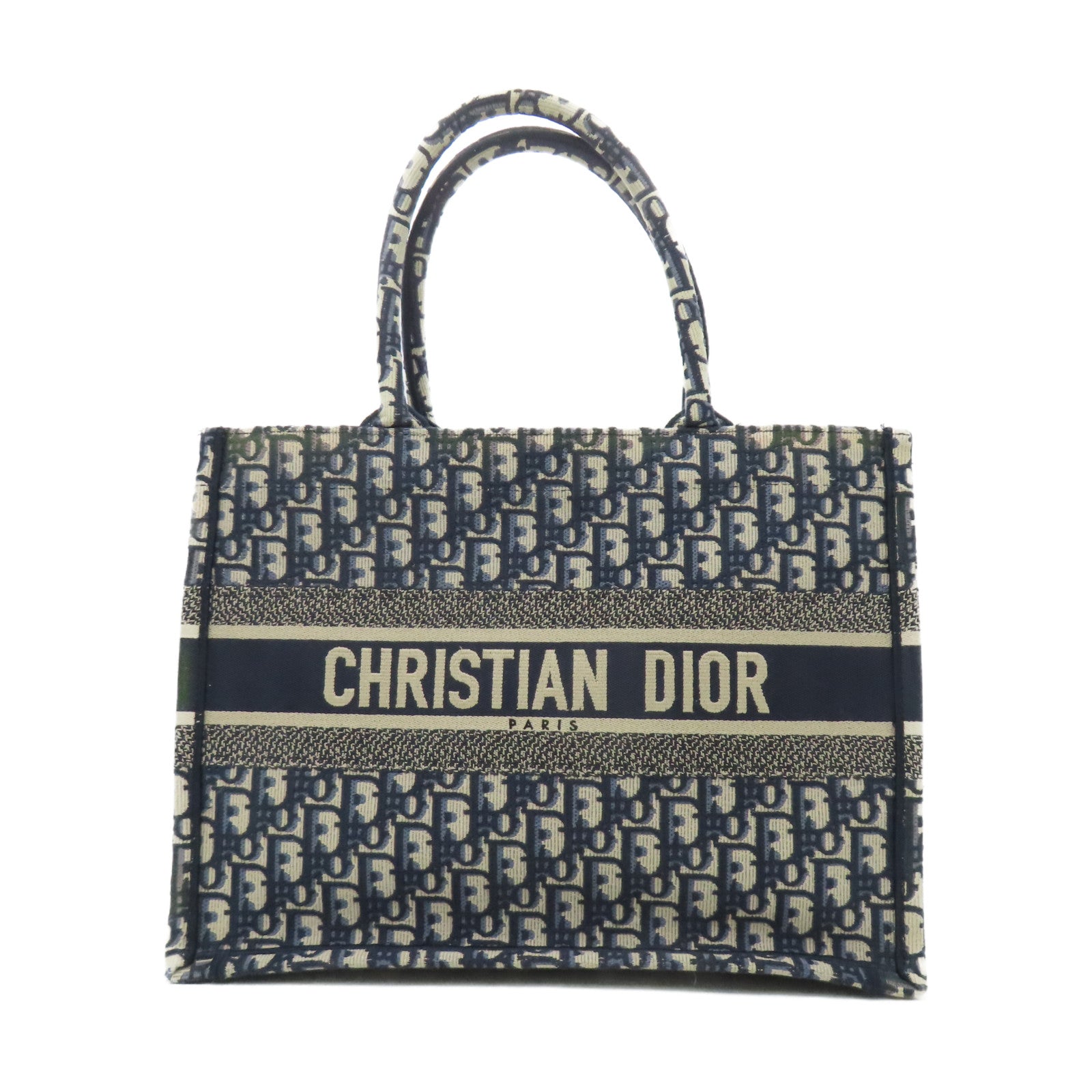 Dior 帆布Book Tote M手挽袋深藍色