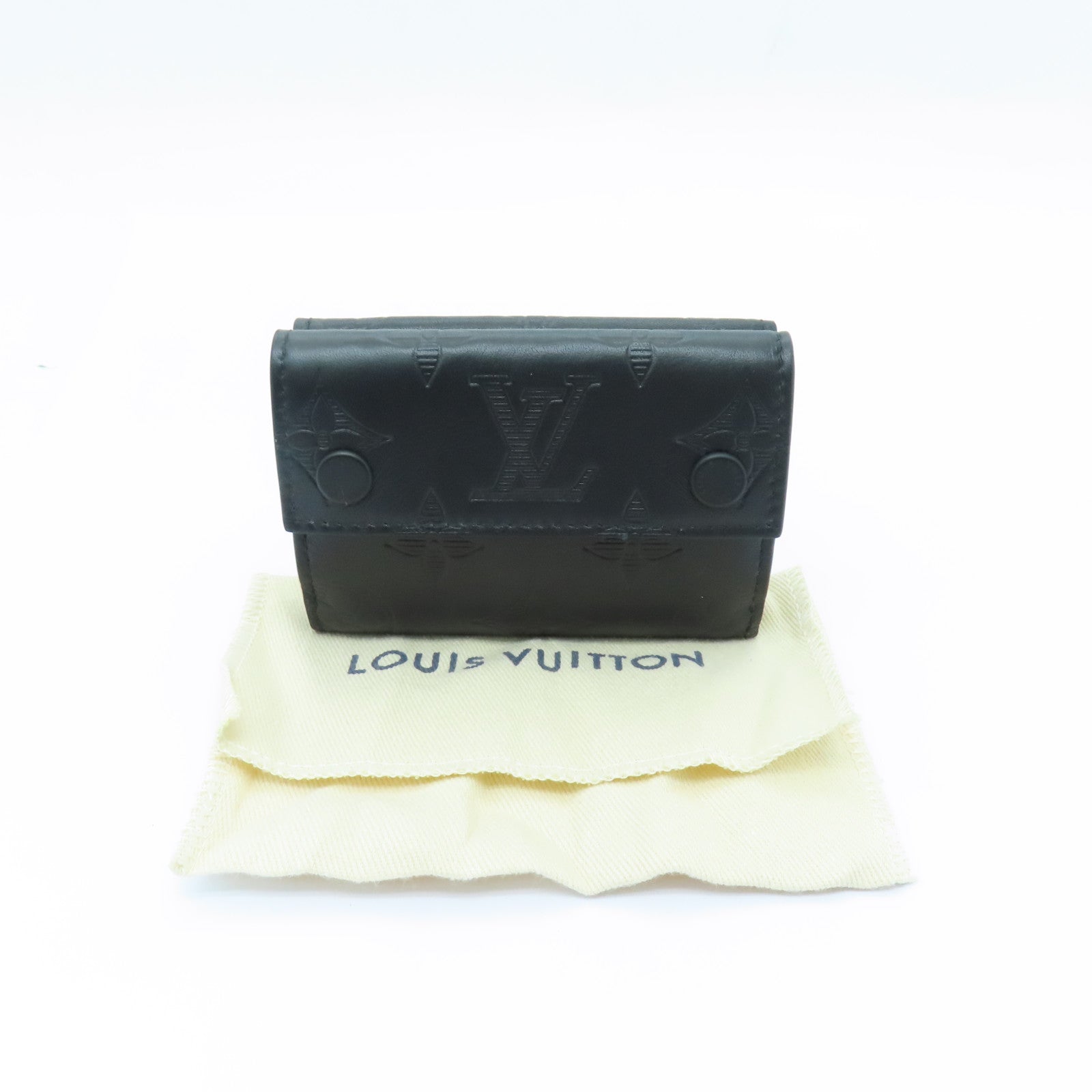 LOUIS VUITTON Monogram Shadow Discovery Wallet錢包黑色