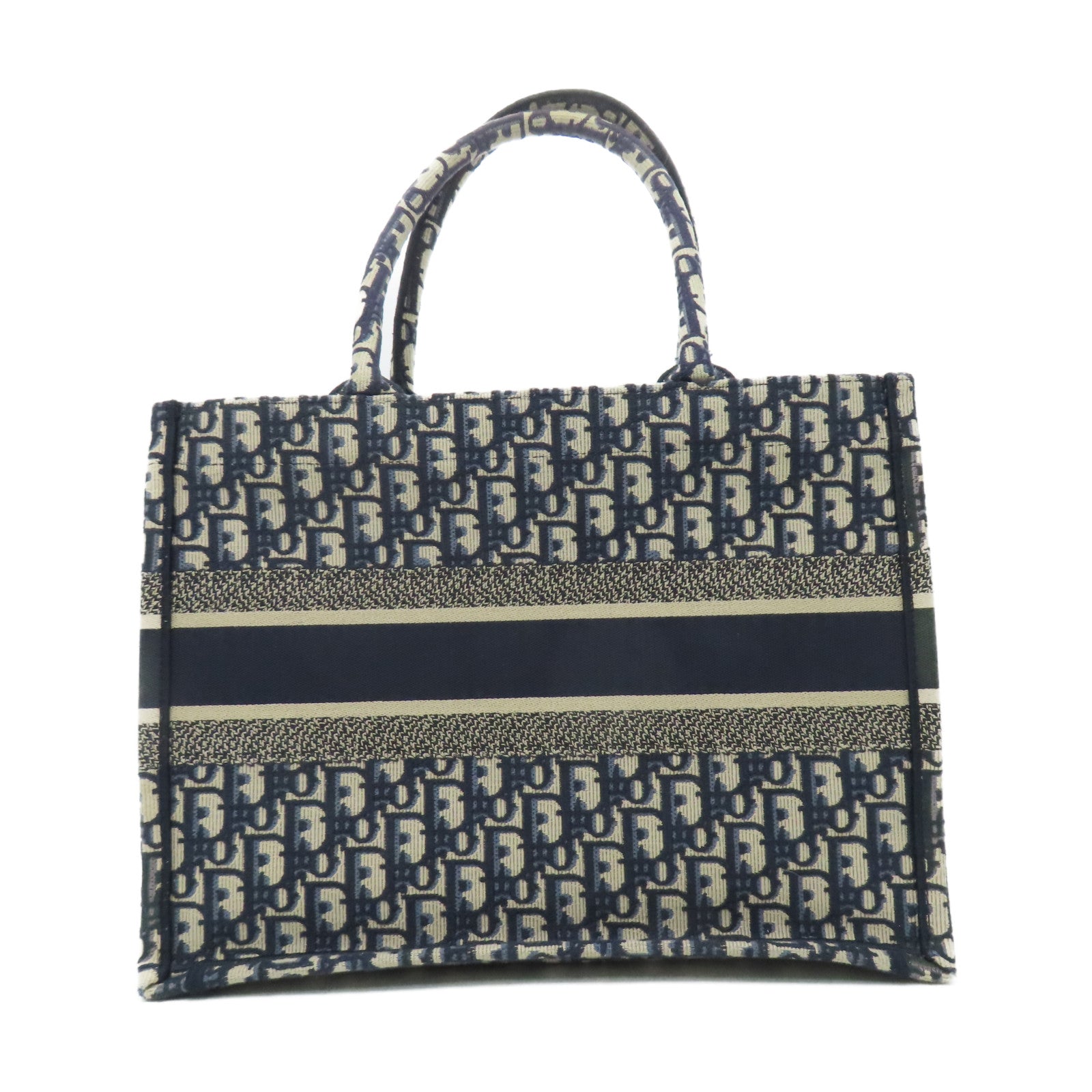 Dior 帆布Book Tote M手挽袋深藍色