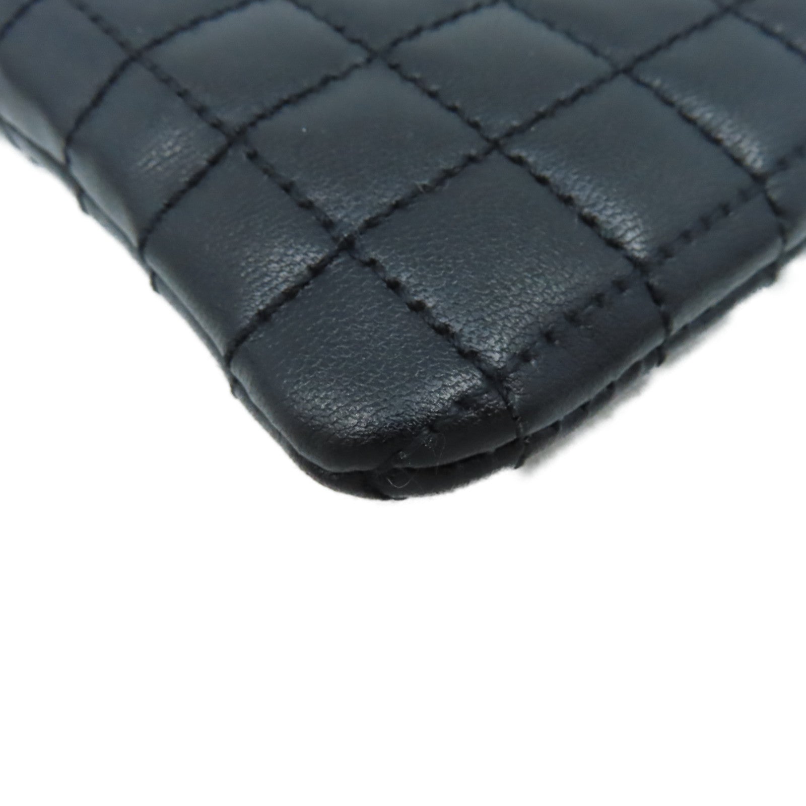 CELINE 牛皮皮革Card Case/Coin Case金扣卡片套/零錢包黑色