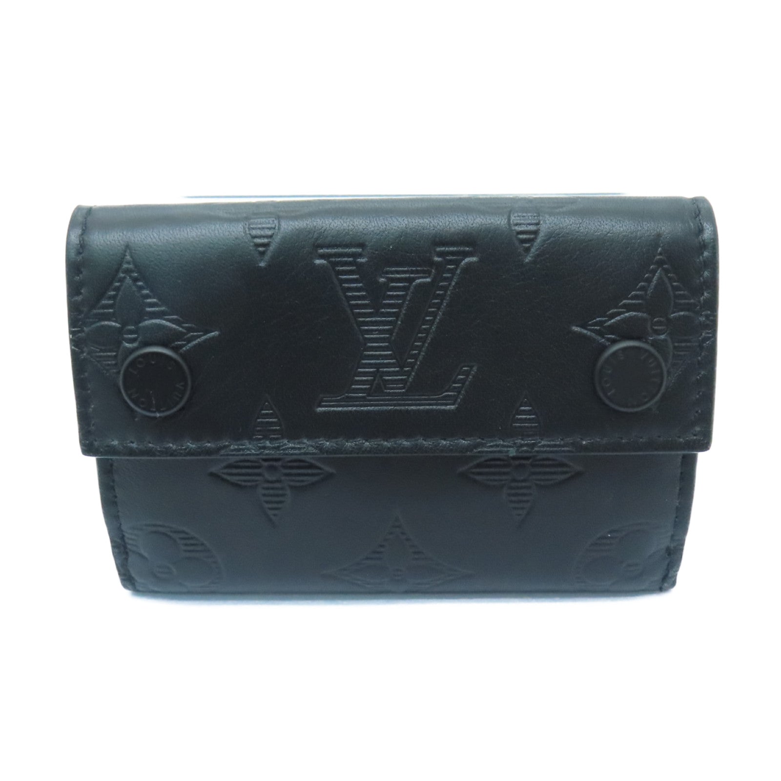 LOUIS VUITTON Monogram Shadow Discovery Wallet錢包黑色