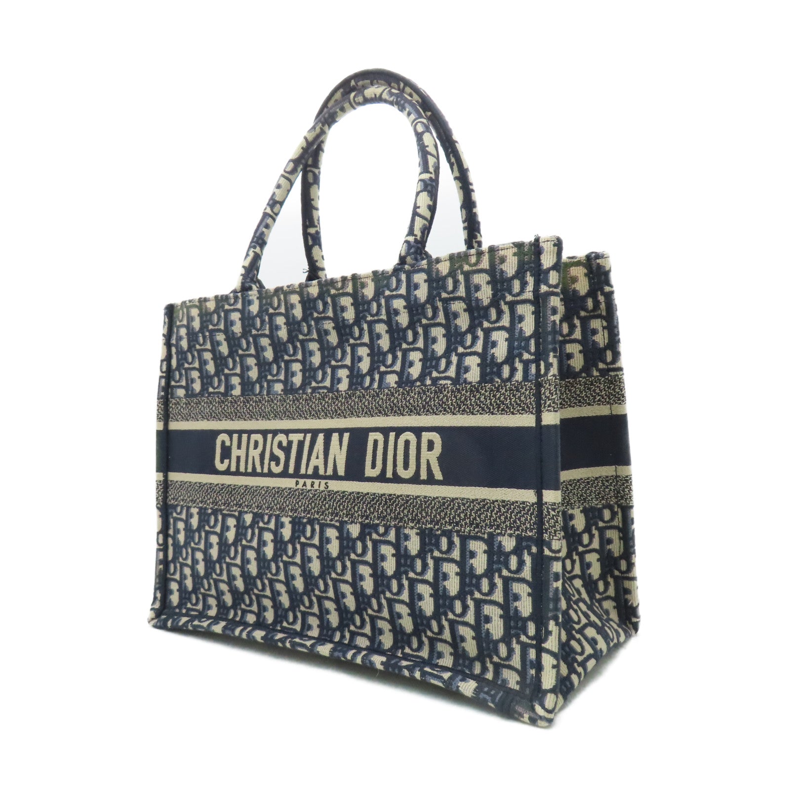 Dior 帆布Book Tote M手挽袋深藍色