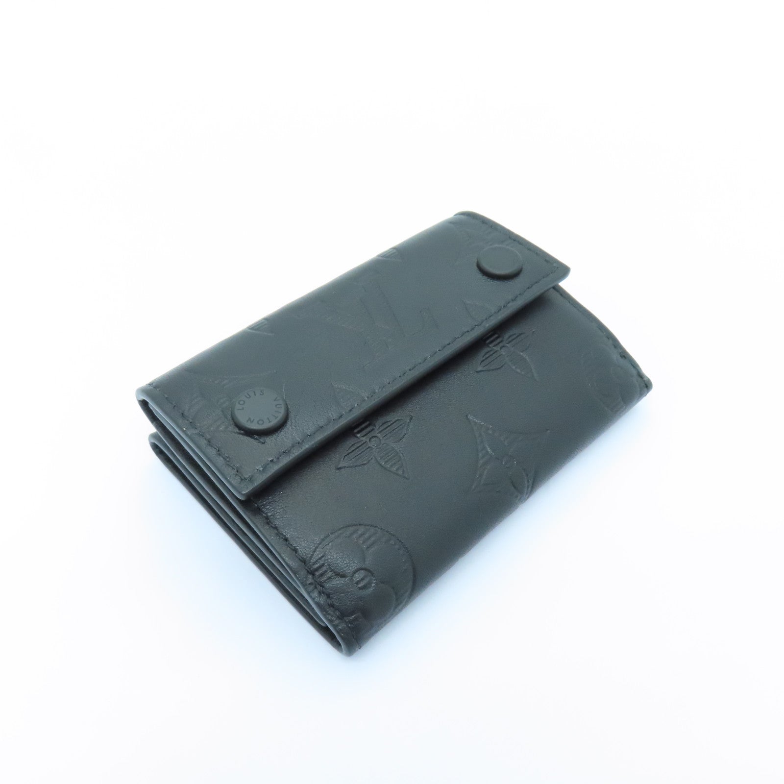 LOUIS VUITTON Monogram Shadow Discovery Wallet錢包黑色