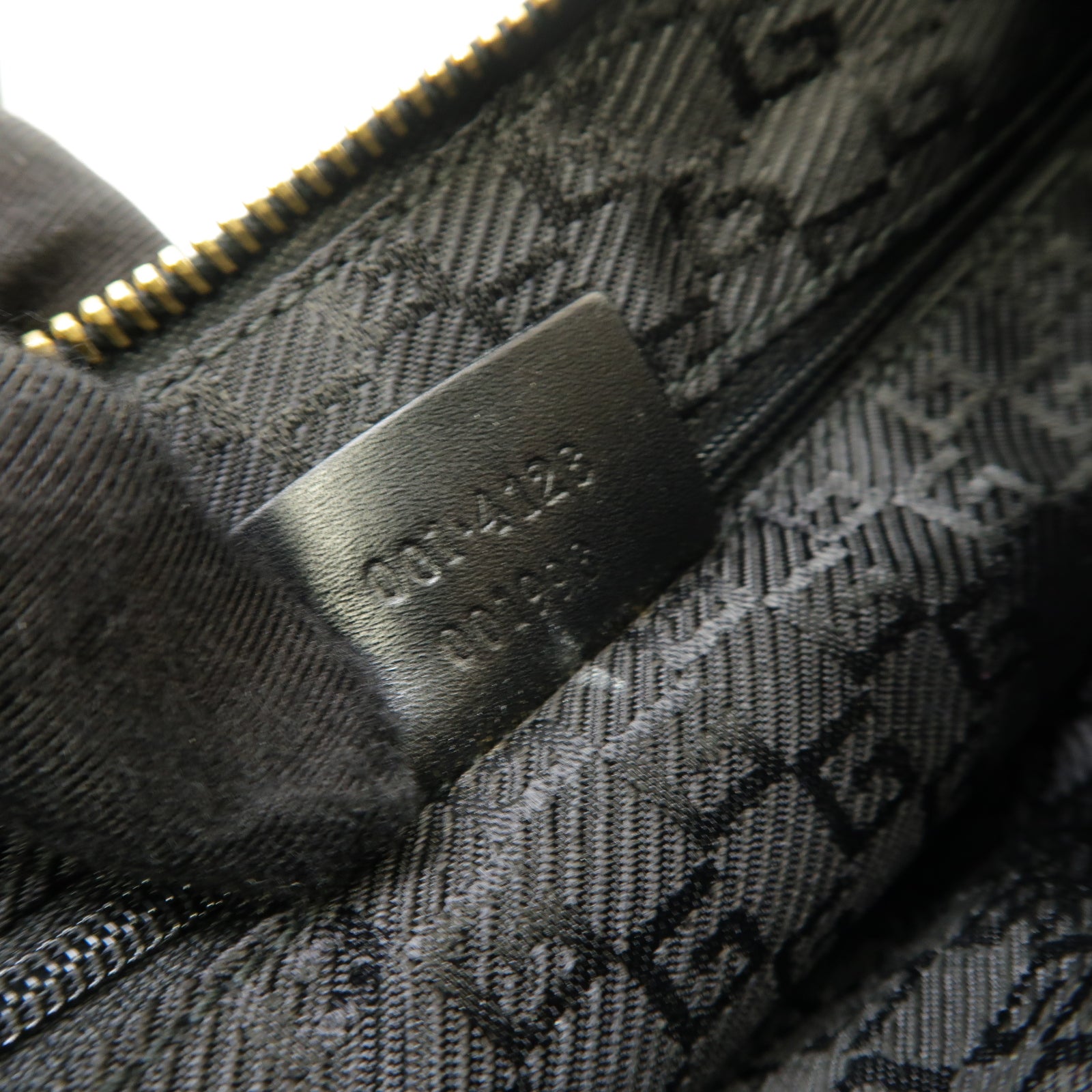 GUCCI 帆布/牛皮皮革Jackie Shoulder Bag金扣肩背袋黑色