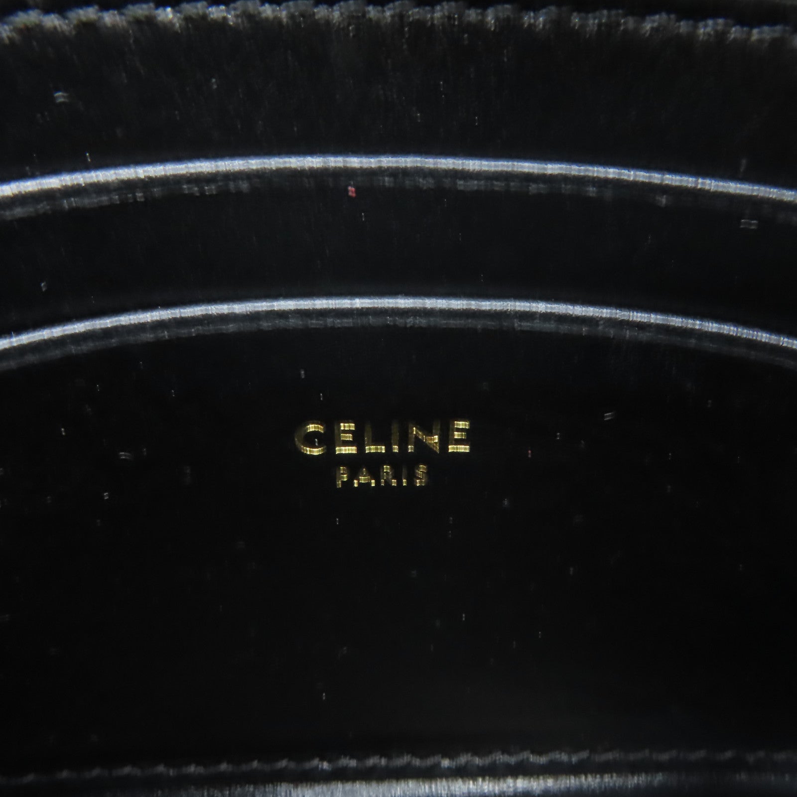 CELINE 牛皮皮革Card Case/Coin Case金扣卡片套/零錢包黑色