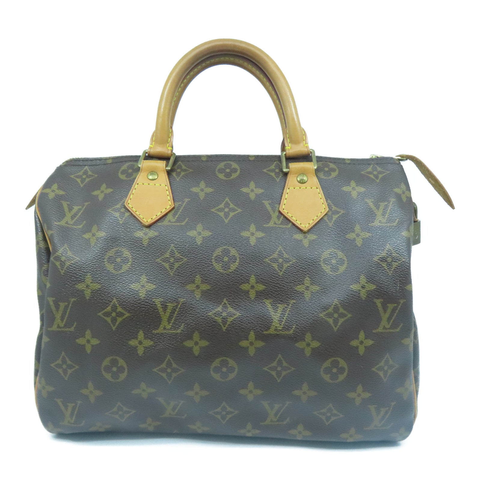 LOUIS VUITTON Monogram Speedy 30金扣手挽袋啡色