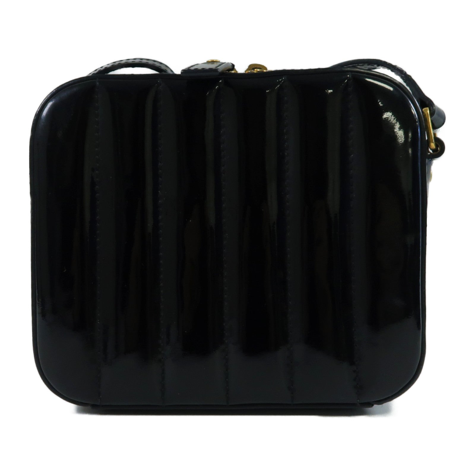 SAINT LAURENT 漆皮皮革Mini Vicky金扣肩背袋黑色