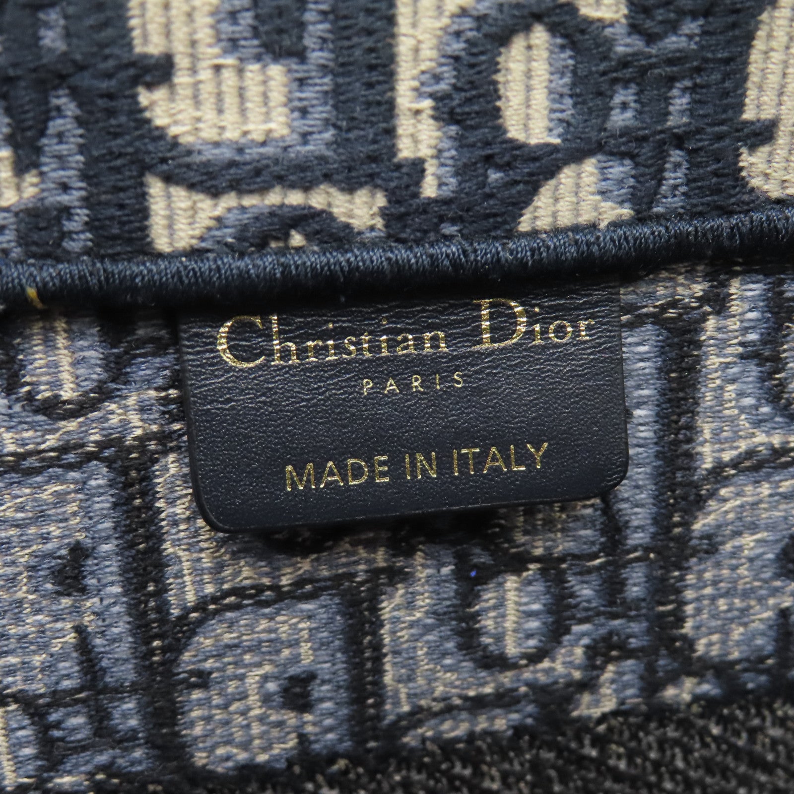 Dior 帆布Book Tote M手挽袋深藍色