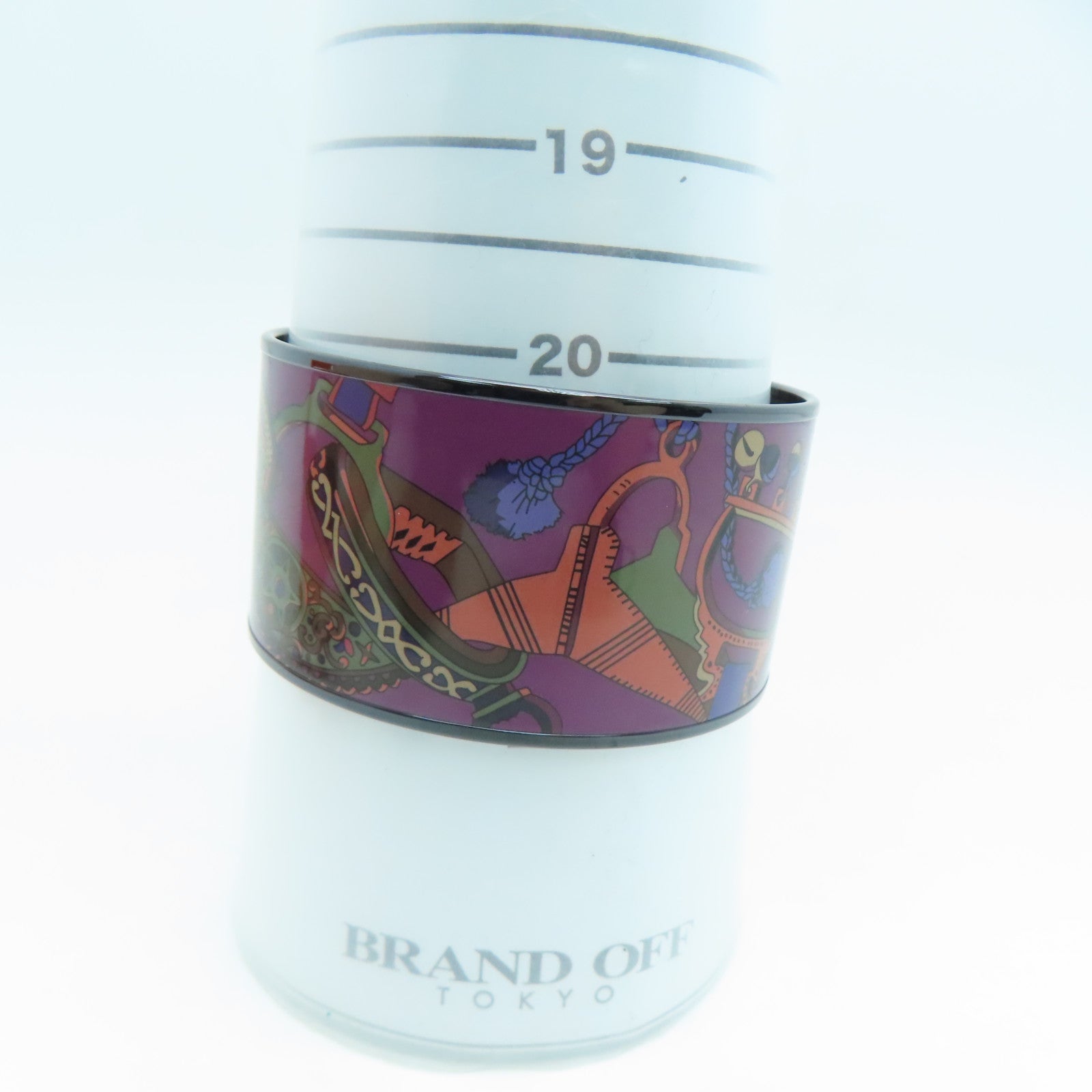 HERMES Enamel Enamel Bangle Purple