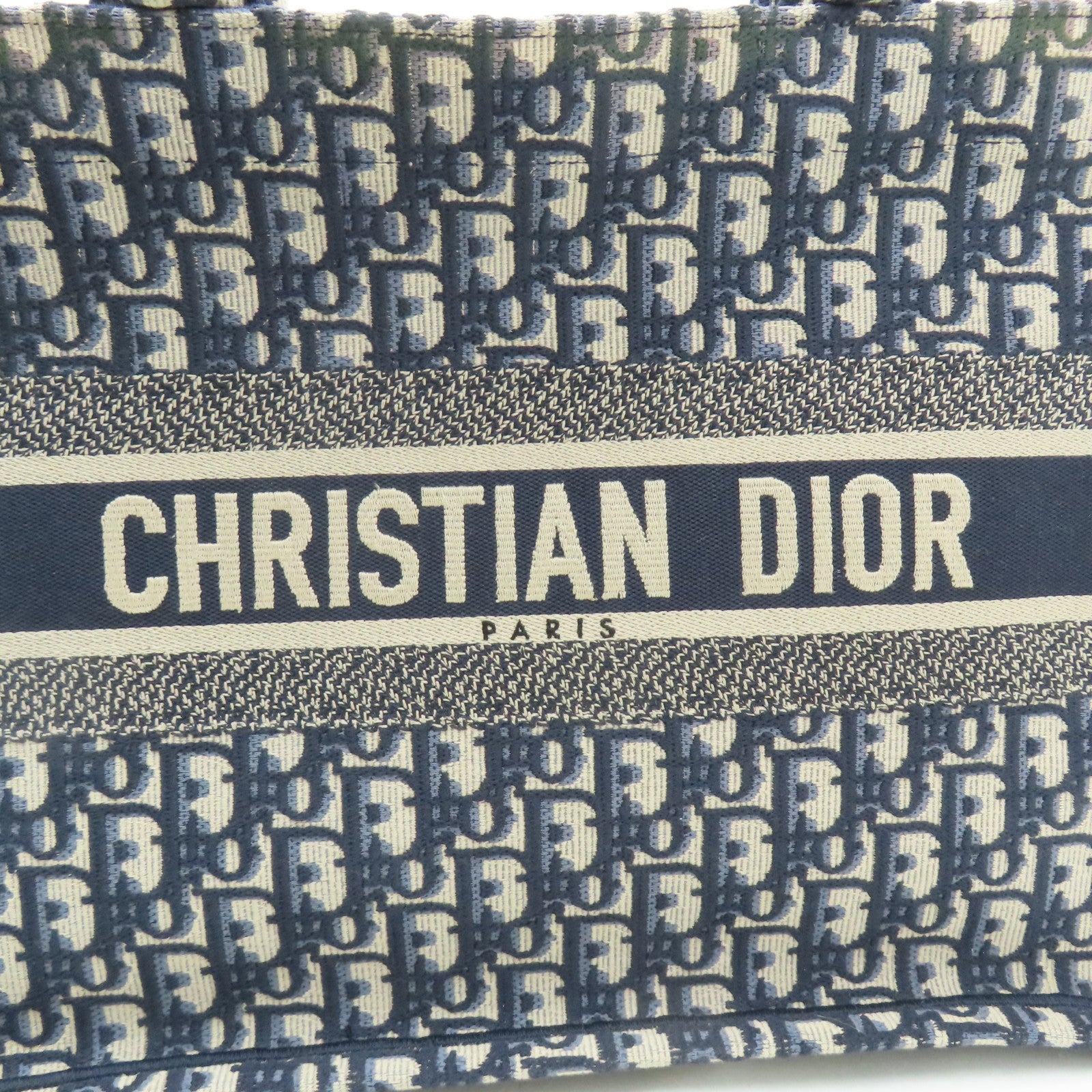 Dior 帆布Book Tote M手挽袋深藍色