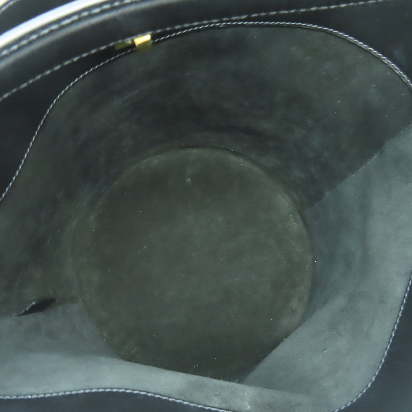 CELINE 【激減優惠】牛皮皮革Bucket 16金扣手挽肩背兩用袋黑色