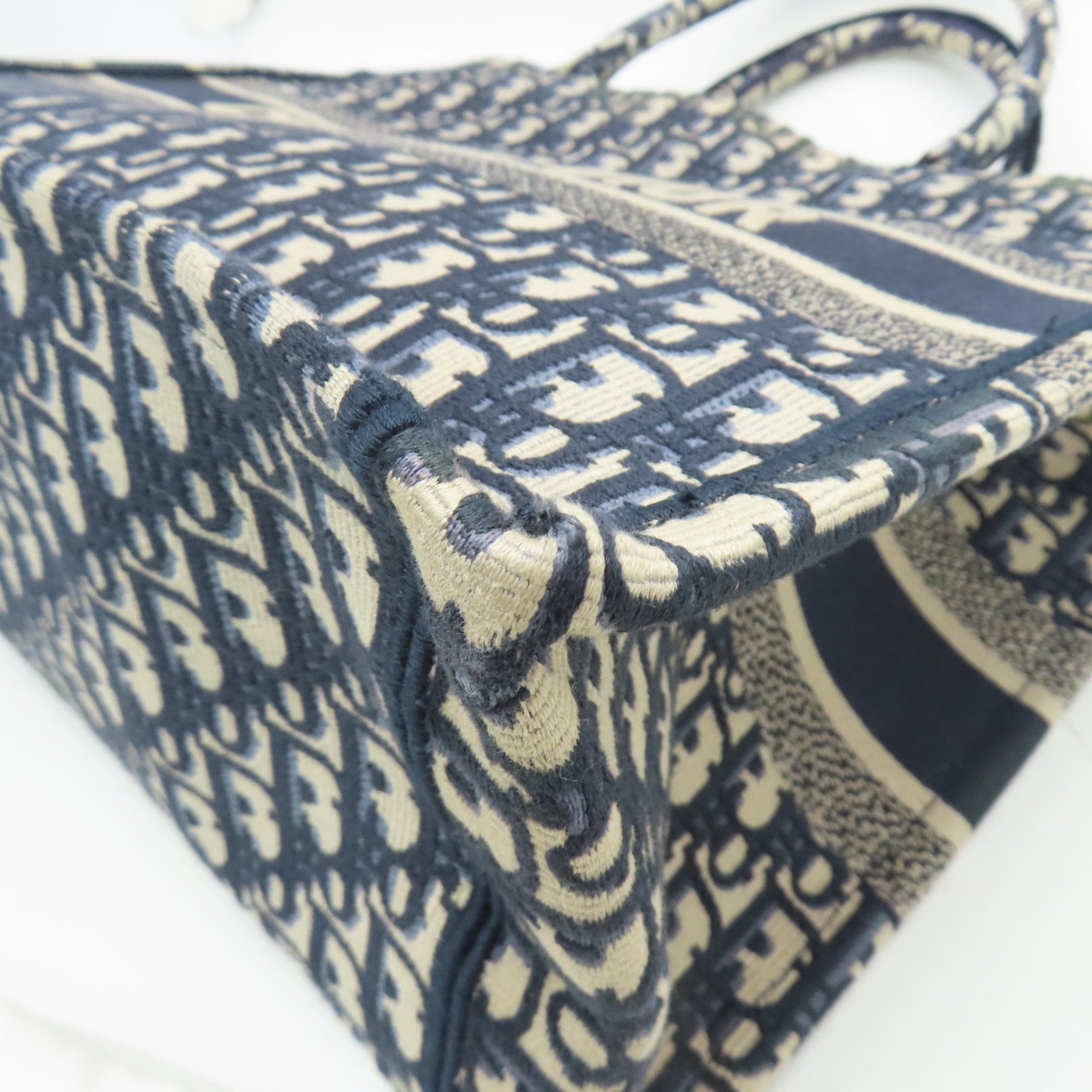 Dior 帆布Book Tote M手挽袋深藍色