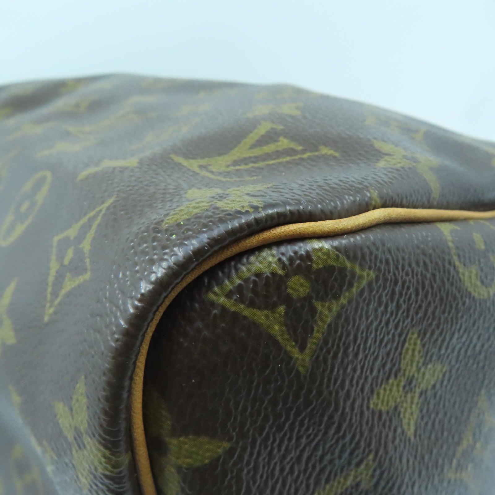 LOUIS VUITTON Monogram Speedy 30金扣手挽袋啡色