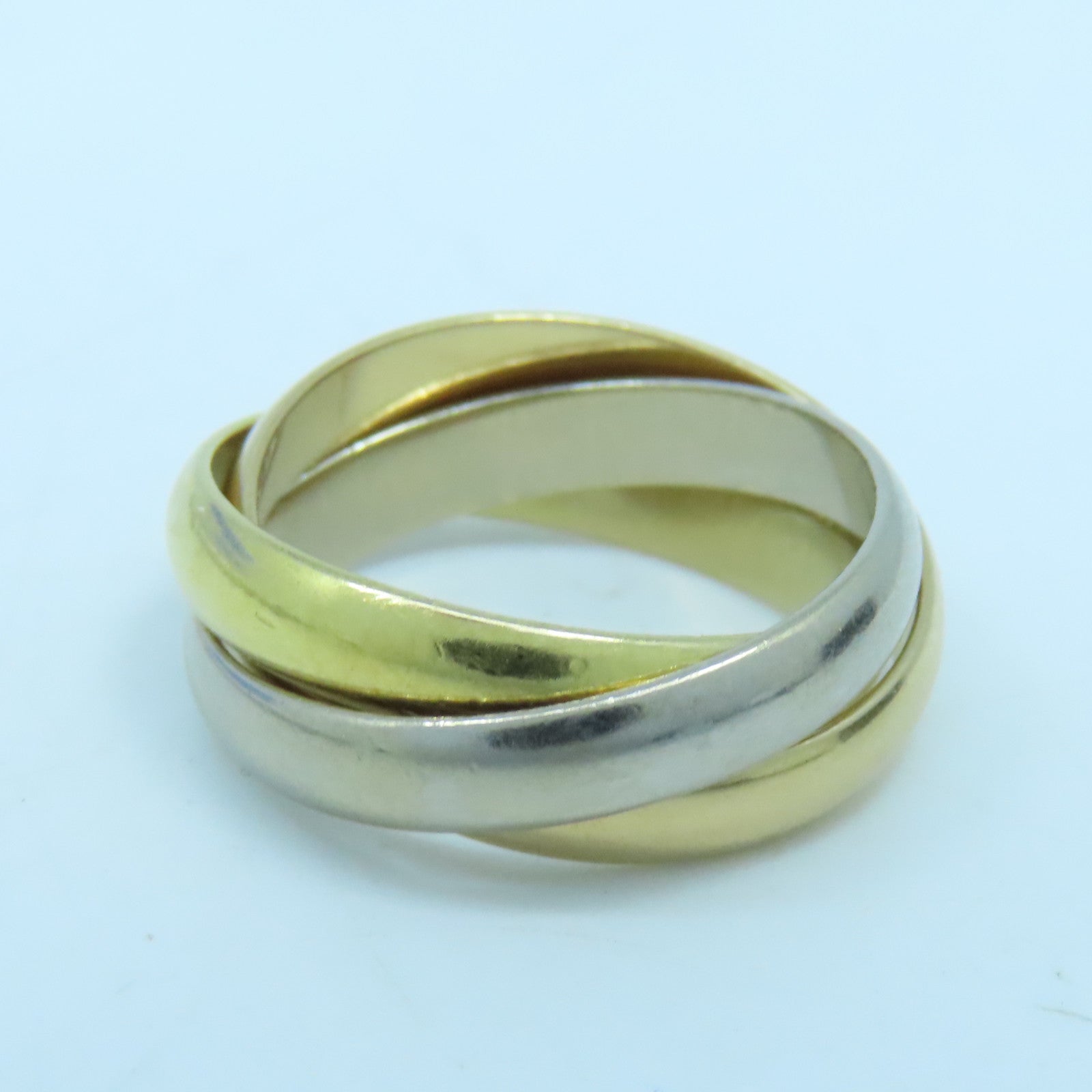 CARTIER 18K黃金Trinity戒指 #52/ US#6