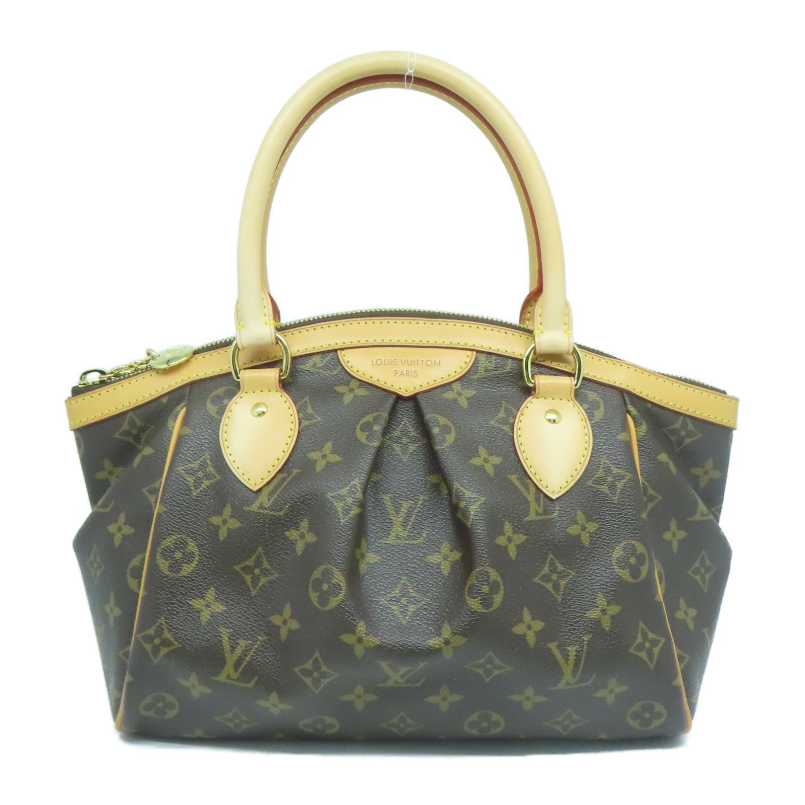 LOUIS VUITTON Monogram Tivoli PM金扣手挽袋啡色