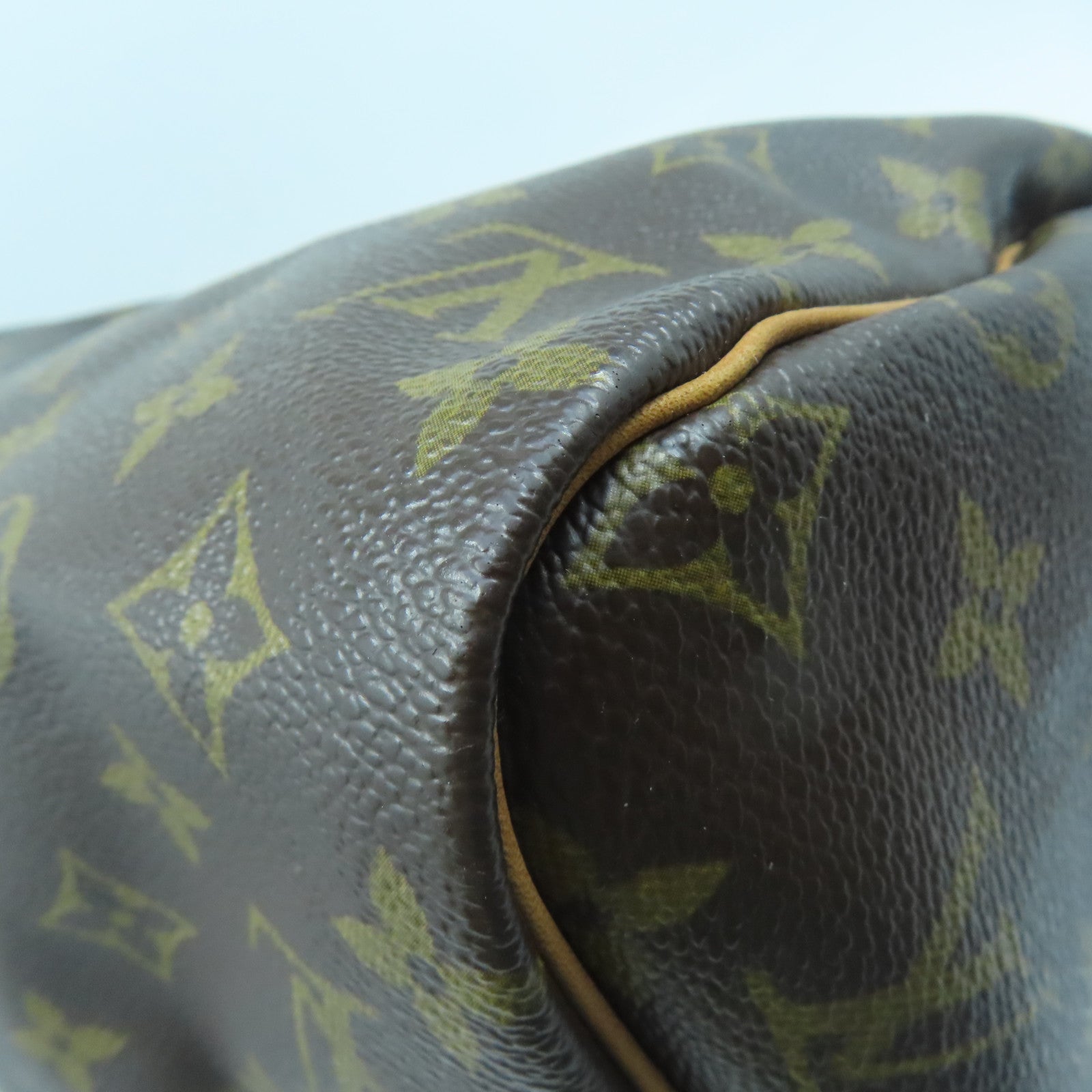 LOUIS VUITTON Monogram Speedy 30金扣手挽袋啡色
