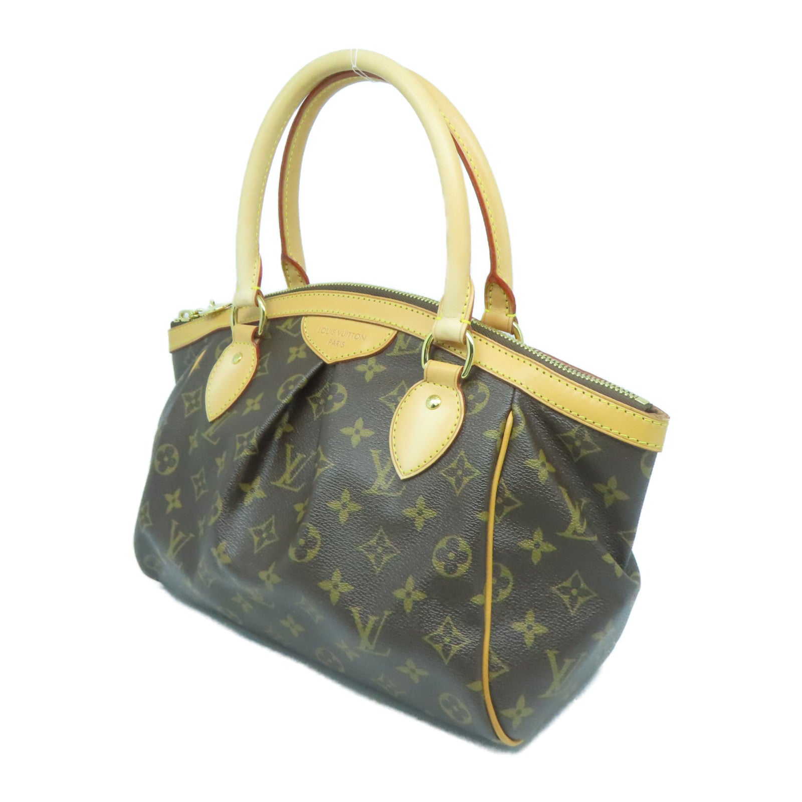 LOUIS VUITTON Monogram Tivoli PM金扣手挽袋啡色