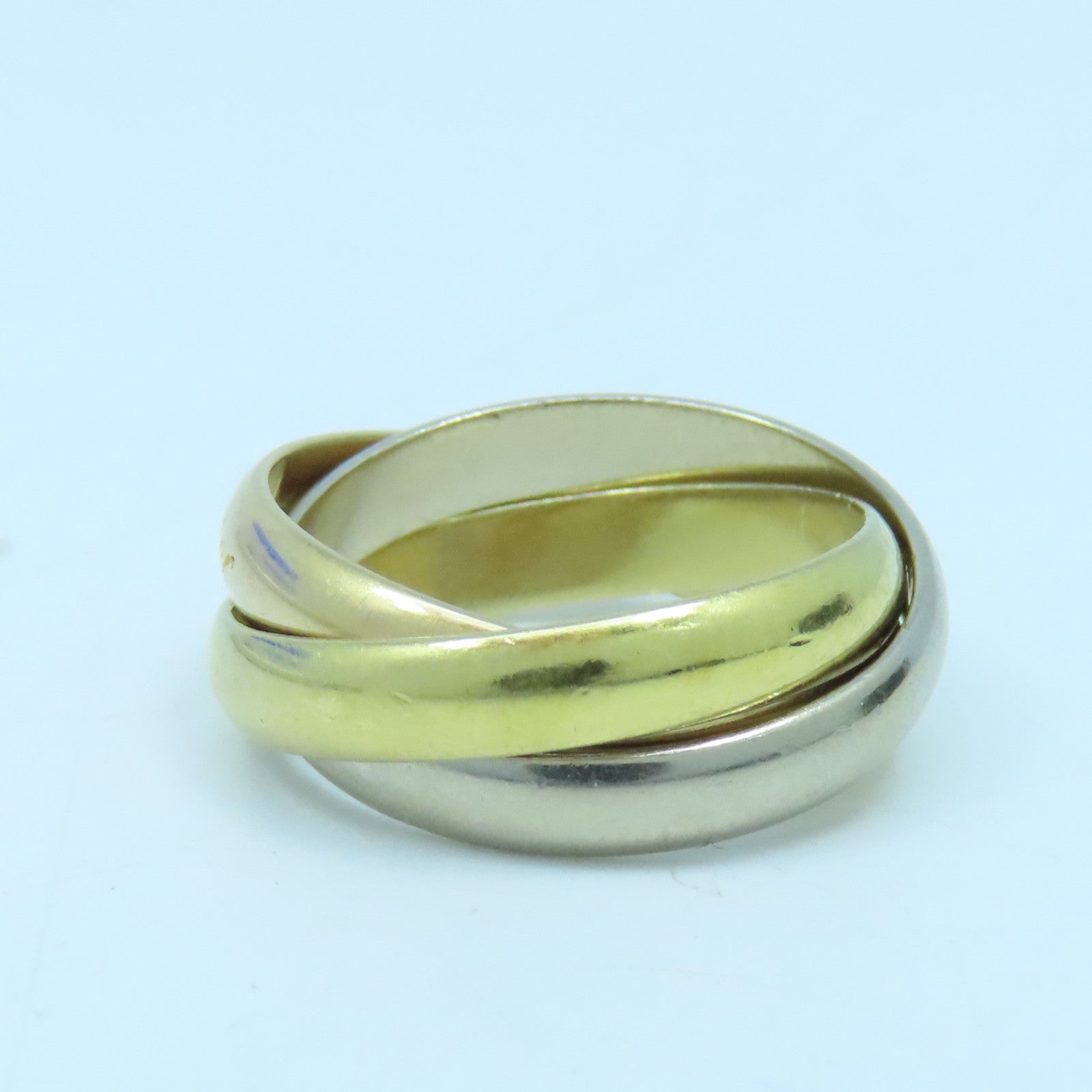 CARTIER 18K黃金Trinity戒指 #52/ US#6