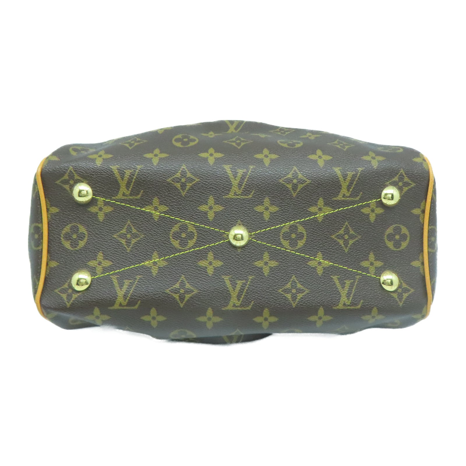 LOUIS VUITTON Monogram Tivoli PM金扣手挽袋啡色