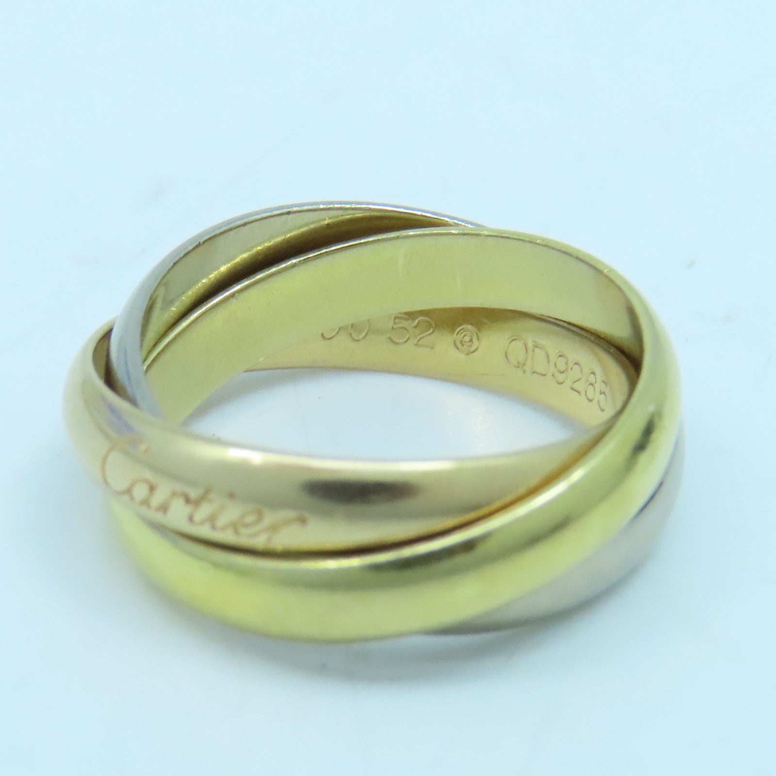 CARTIER 18K黃金Trinity戒指 #52/ US#6