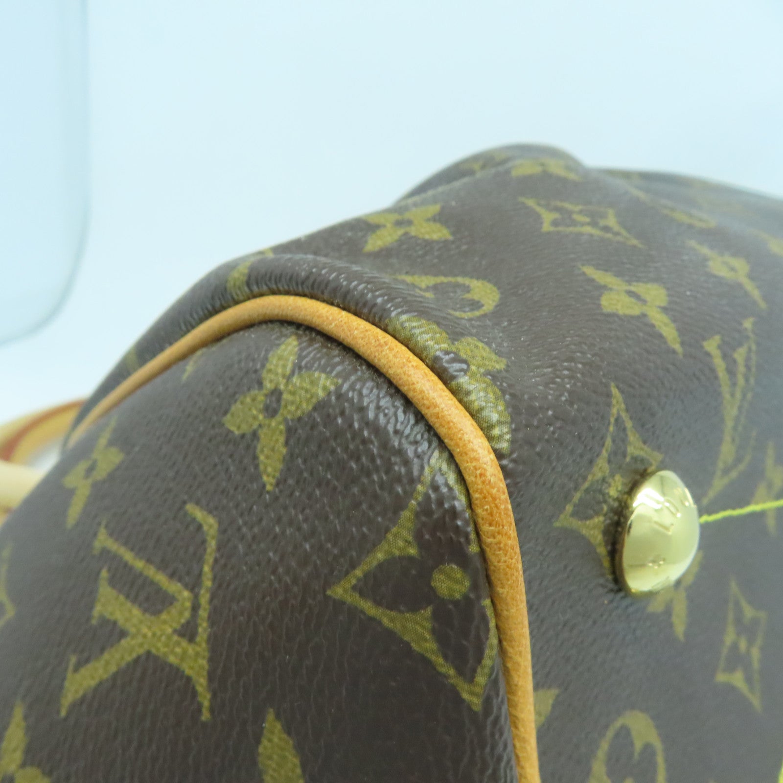 LOUIS VUITTON Monogram Tivoli PM金扣手挽袋啡色