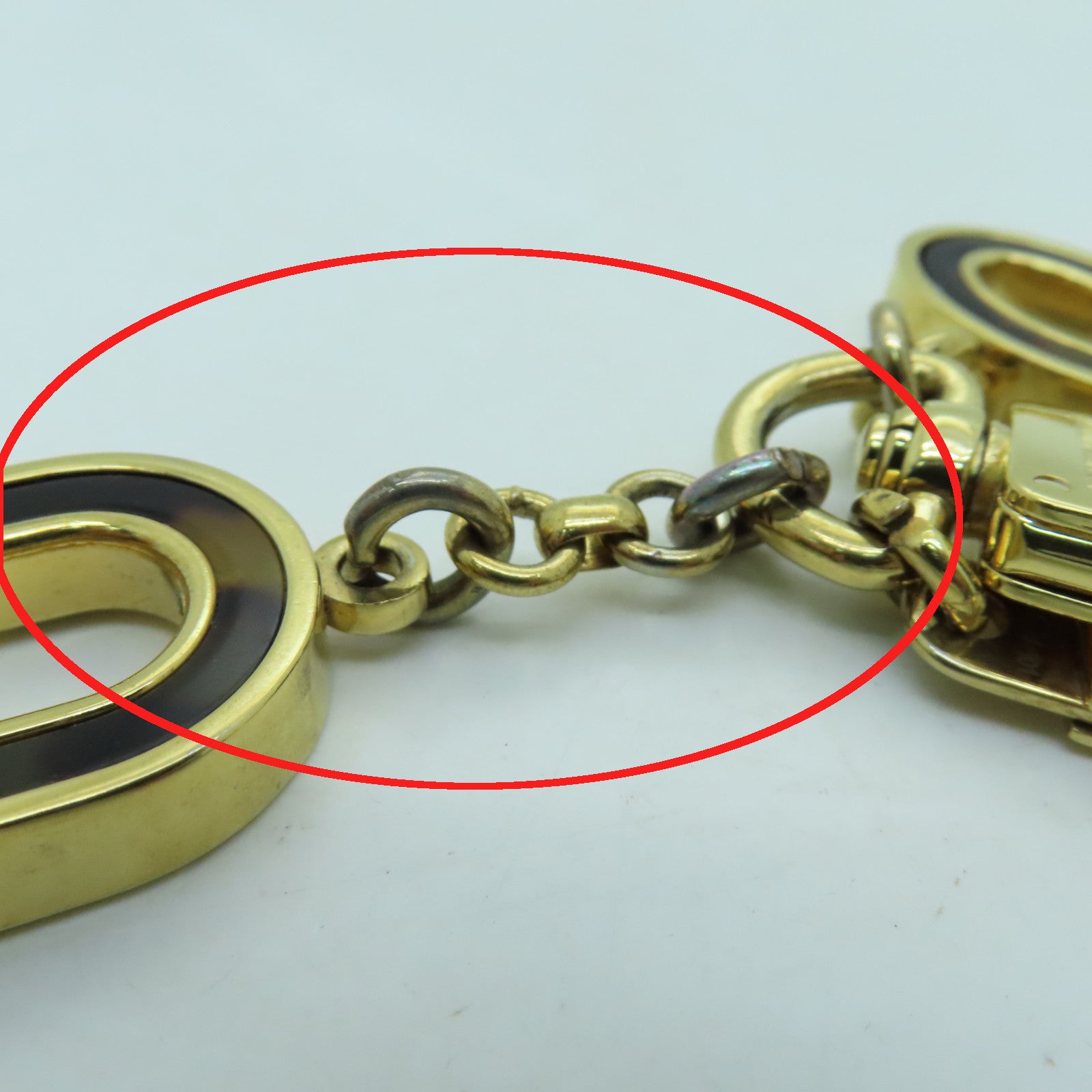 LOUIS VUITTON 金屬Confiance Key Holder鎖匙扣金色/啡色
