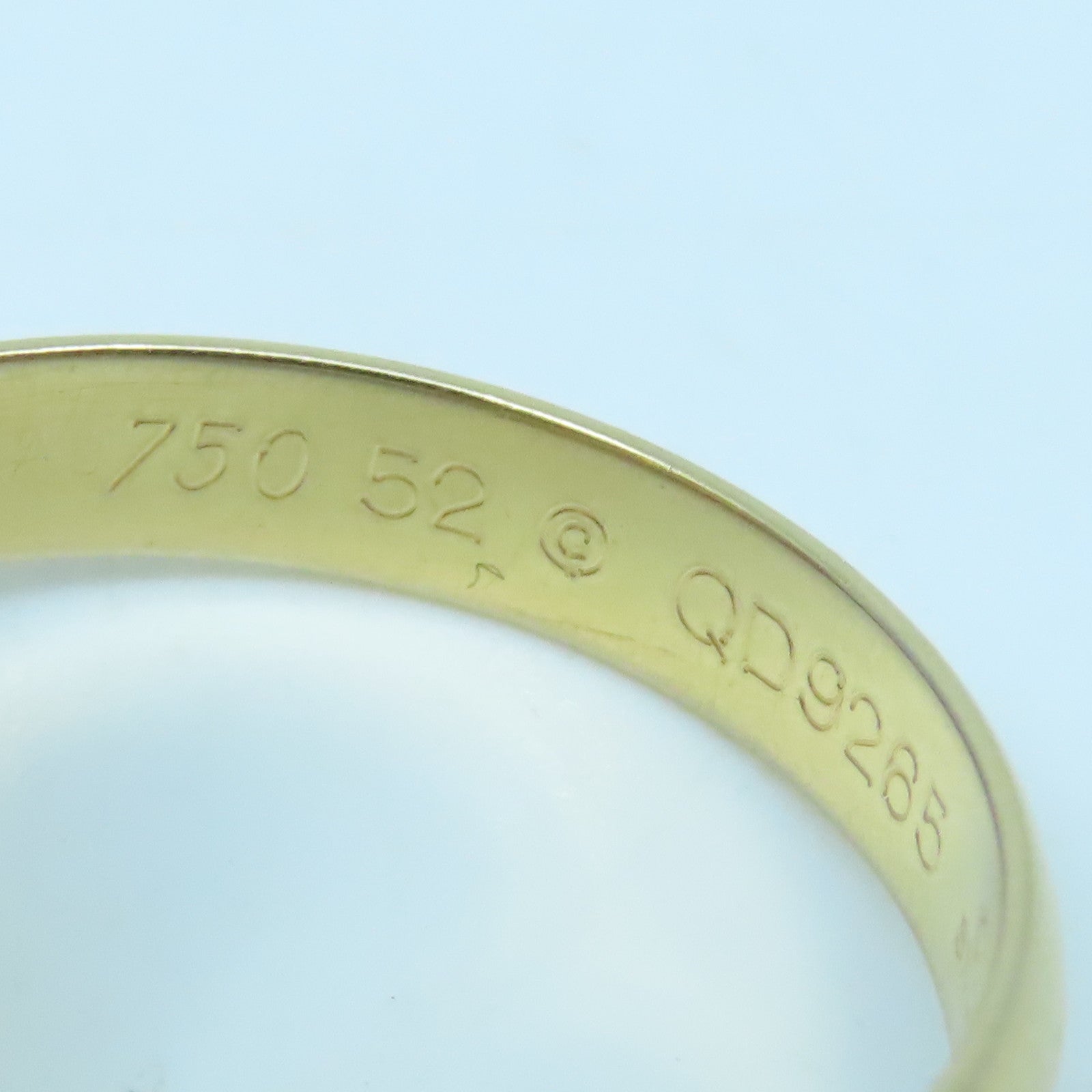 CARTIER 18K黃金Trinity戒指 #52/ US#6