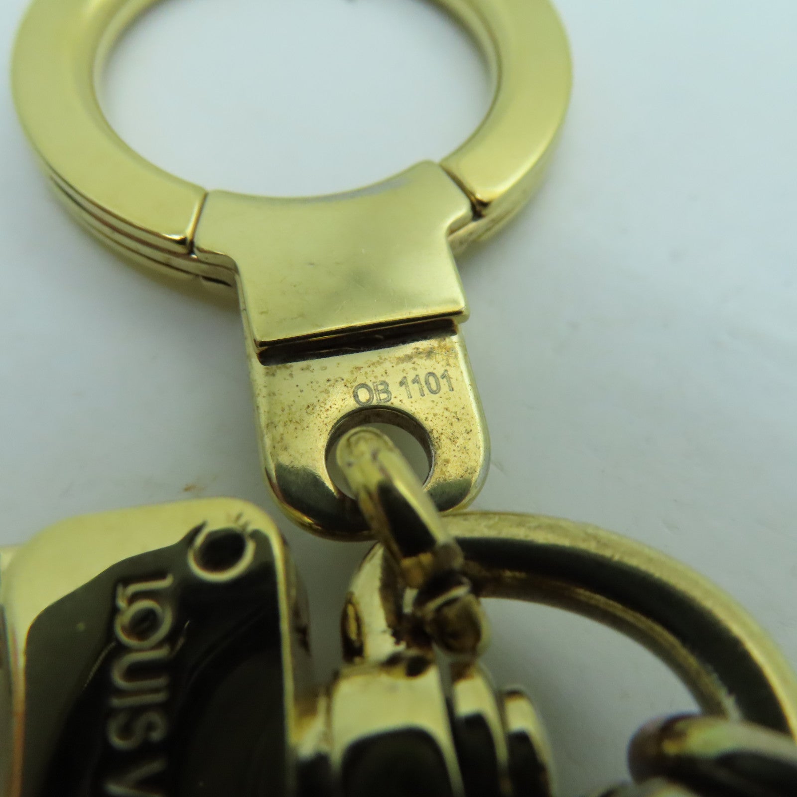 LOUIS VUITTON 金屬Confiance Key Holder鎖匙扣金色/啡色
