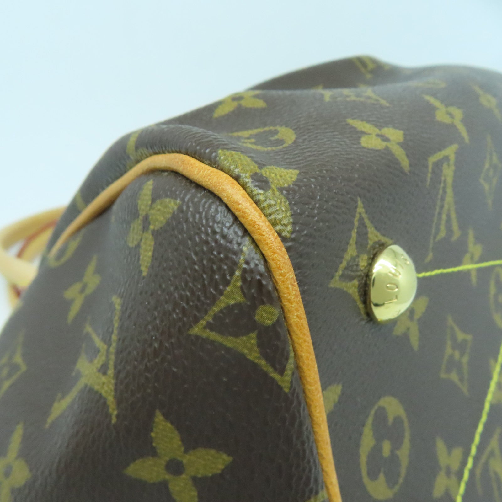 LOUIS VUITTON Monogram Tivoli PM金扣手挽袋啡色