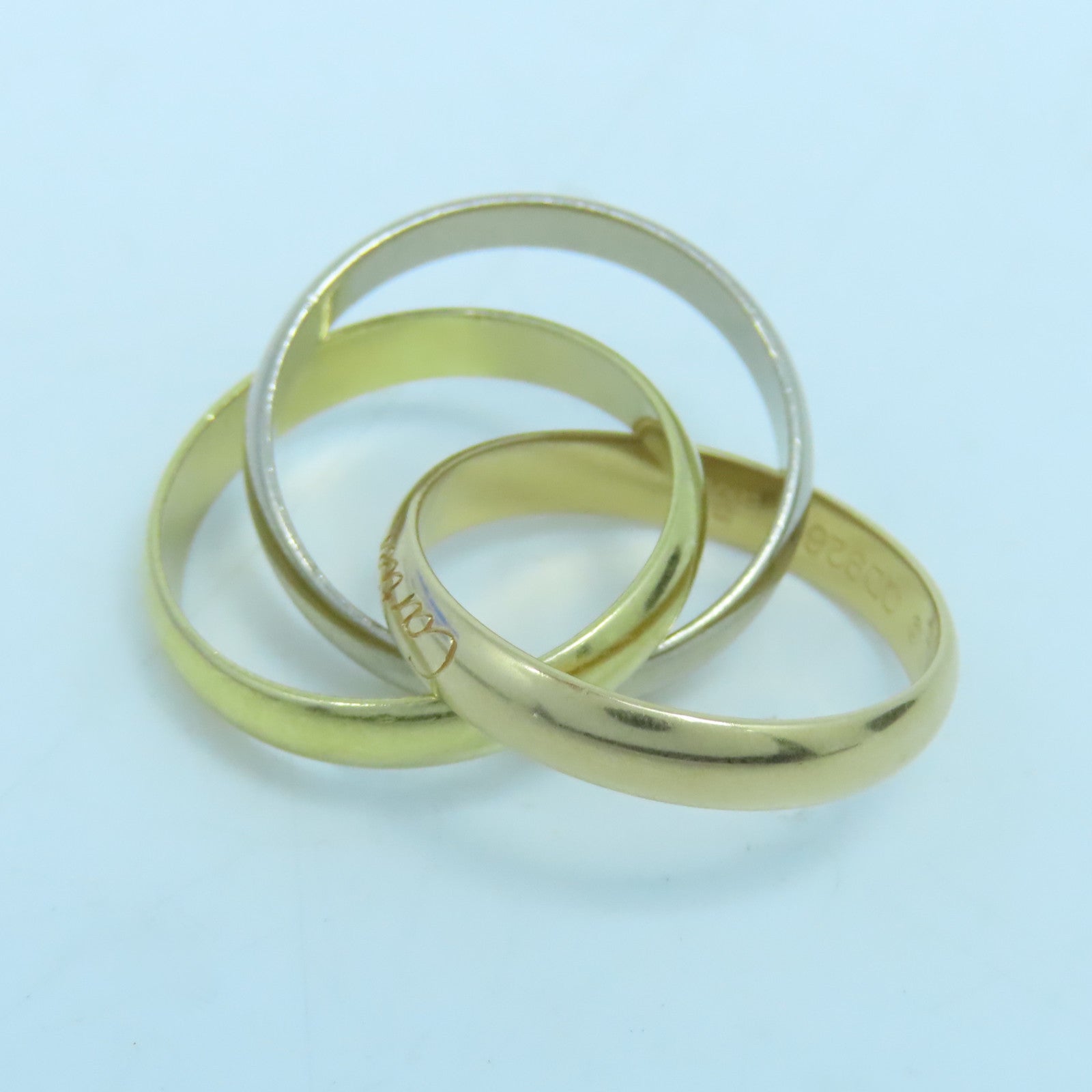 CARTIER 18K黃金Trinity戒指 #52/ US#6