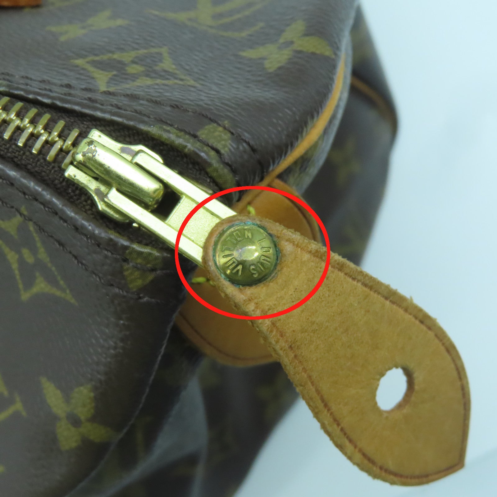 LOUIS VUITTON Monogram Speedy 30金扣手挽袋啡色