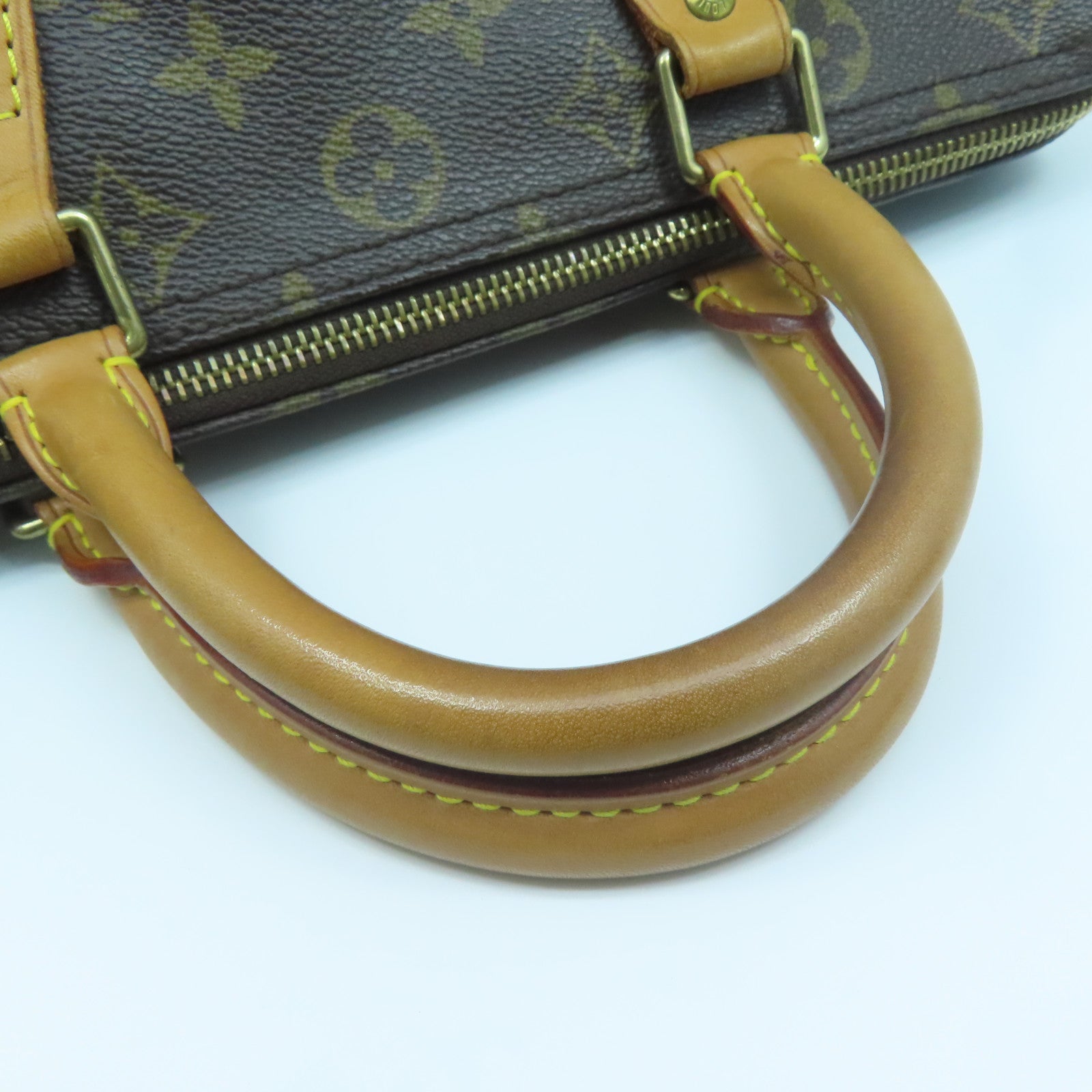 LOUIS VUITTON Monogram Speedy 30金扣手挽袋啡色
