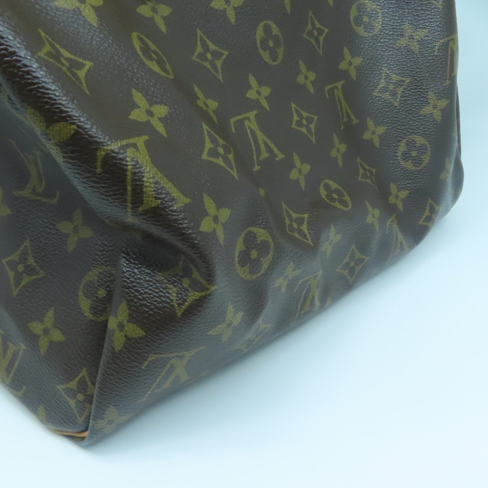 LOUIS VUITTON Monogram Speedy 30金扣手挽袋啡色