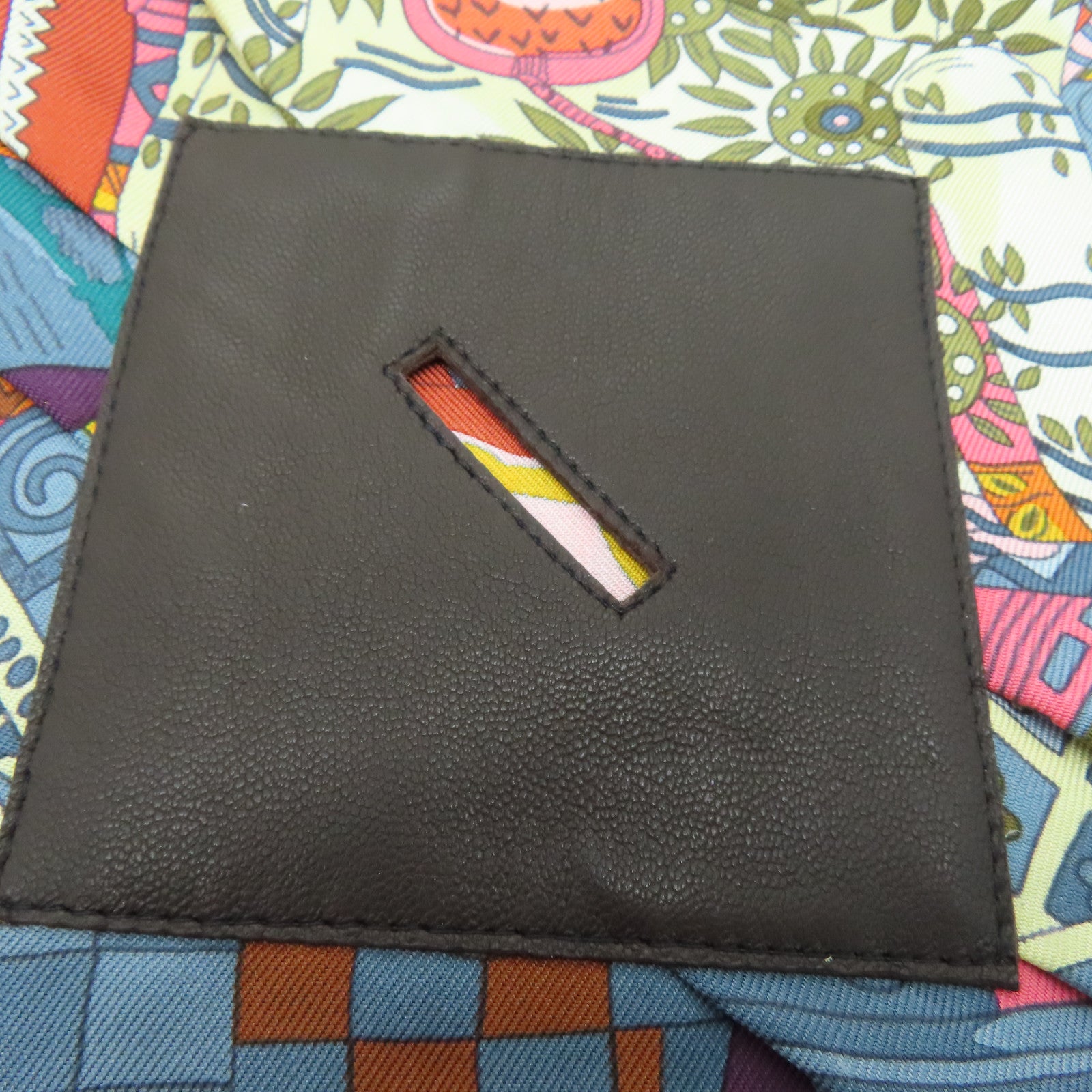 HERMES 絲質Scarf頸巾紫色