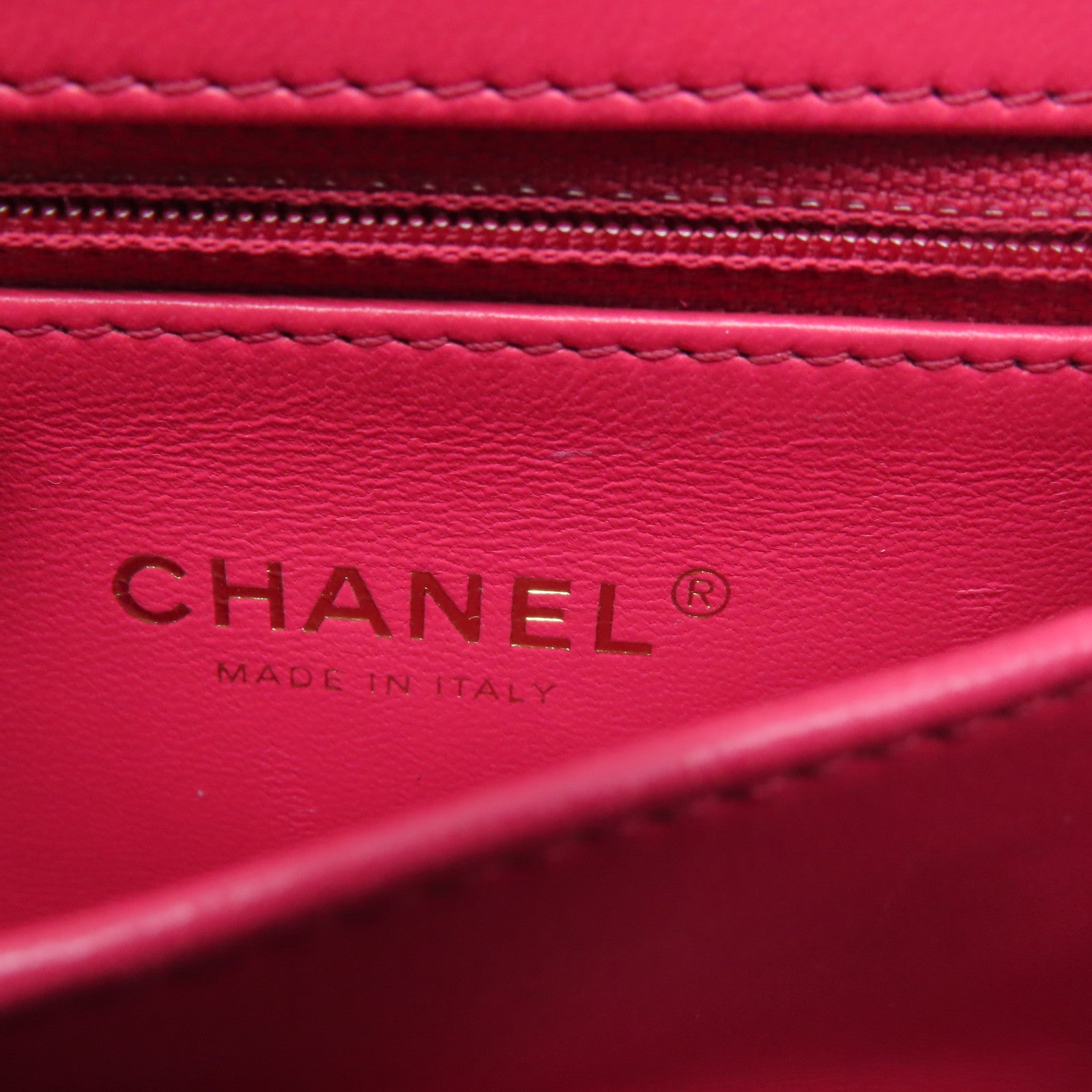 CHANEL 菱格羊皮皮革Mini Flap Bag With Top Handle金扣手挽肩背兩用袋黑色